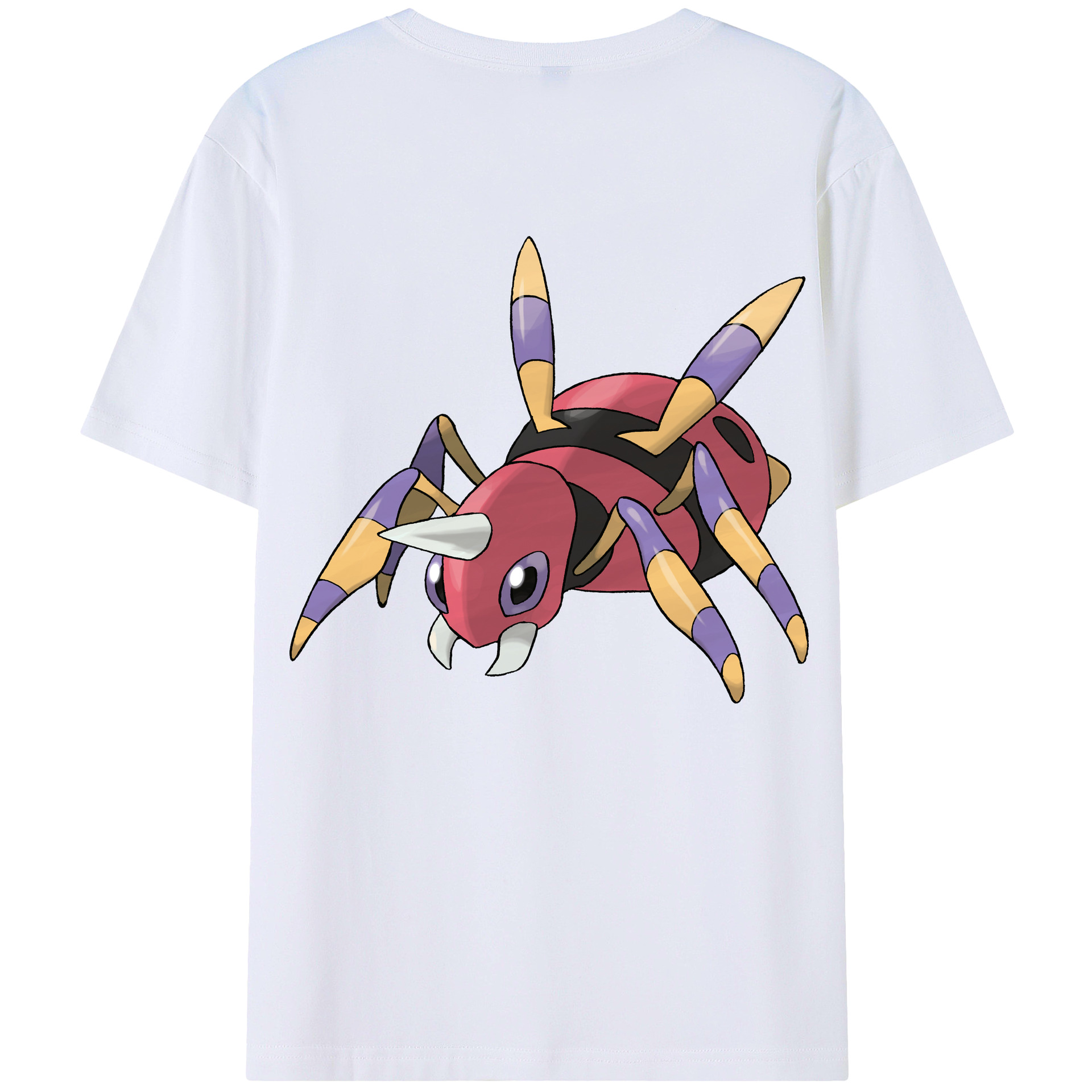 （画像用） ポケットモンスター Pokémon 綿100％ メンズ半袖Tシャツ（バックプリント） 通気性