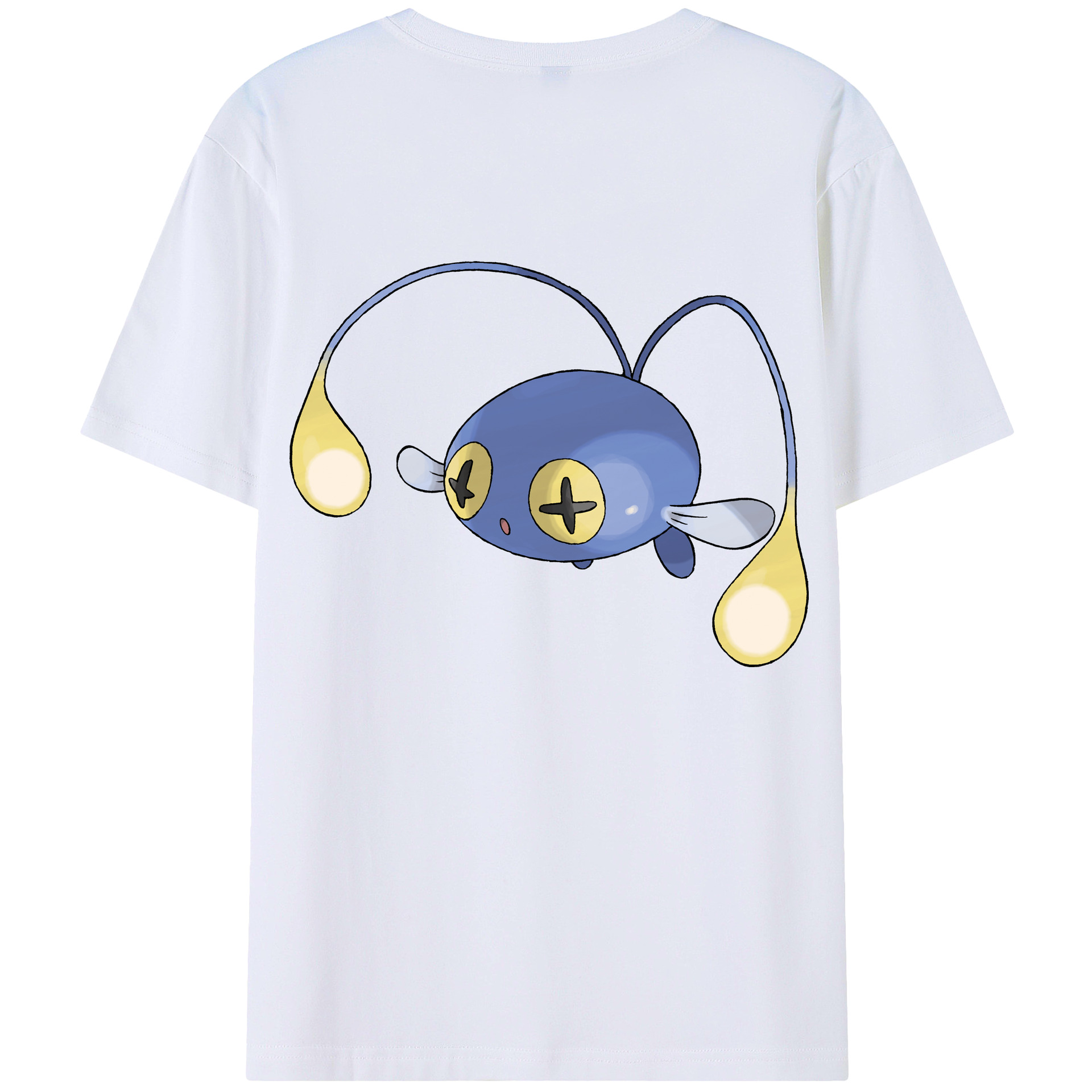 （画像用） ポケットモンスター Pokémon 綿100％ メンズ半袖Tシャツ（バックプリント） 通気性