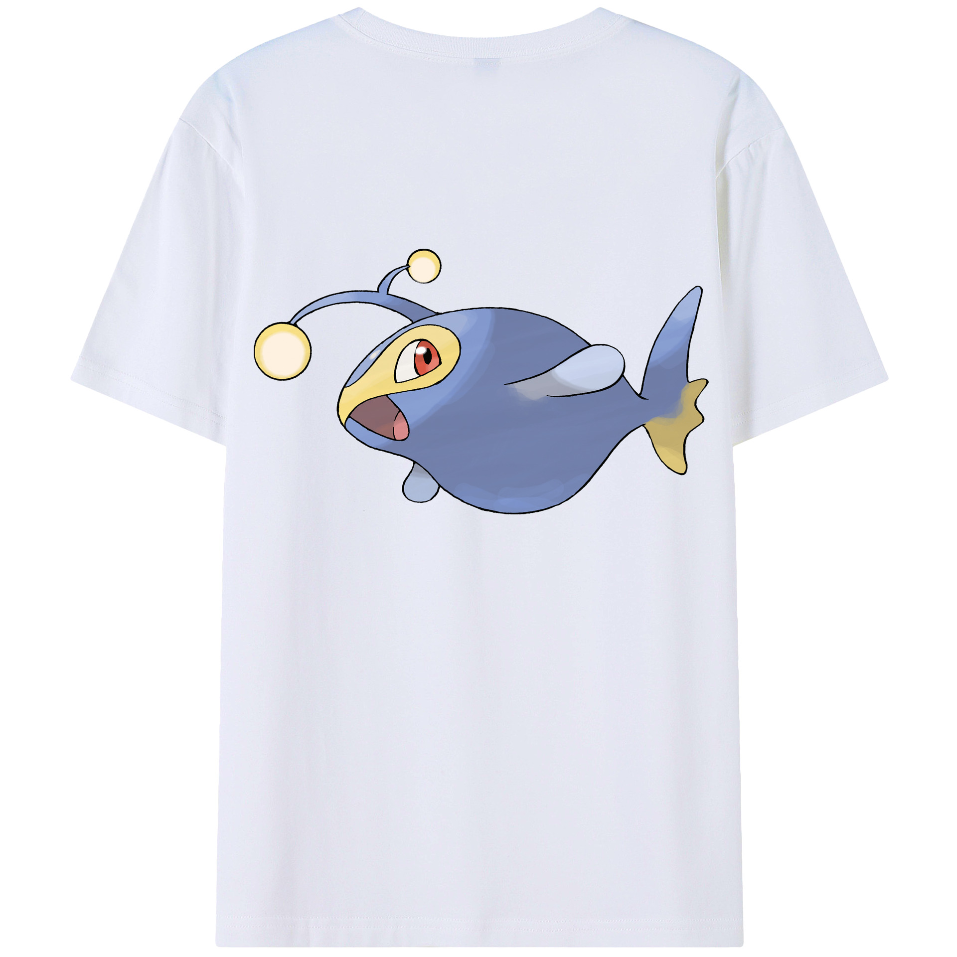 （画像用） ポケットモンスター Pokémon 綿100％ メンズ半袖Tシャツ（バックプリント） 通気性