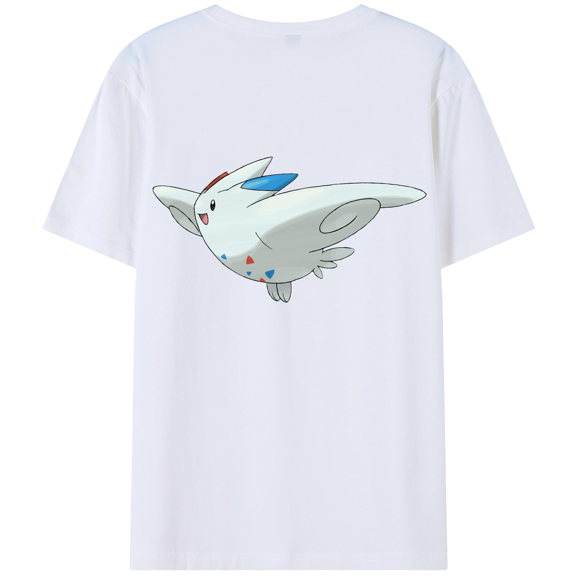（画像用） ポケットモンスター Pokémon 綿100％ メンズ半袖Tシャツ（バックプリント） 通気性