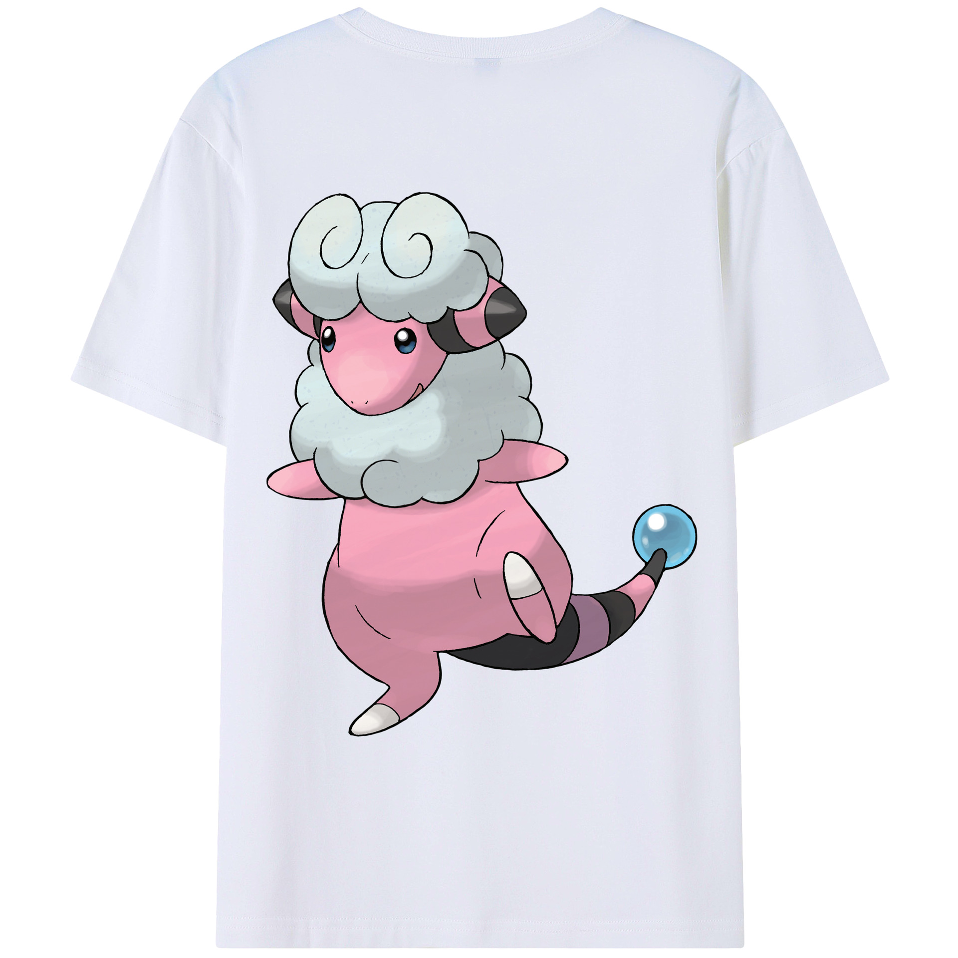 （画像用） ポケットモンスター Pokémon 綿100％ メンズ半袖Tシャツ（バックプリント） 通気性