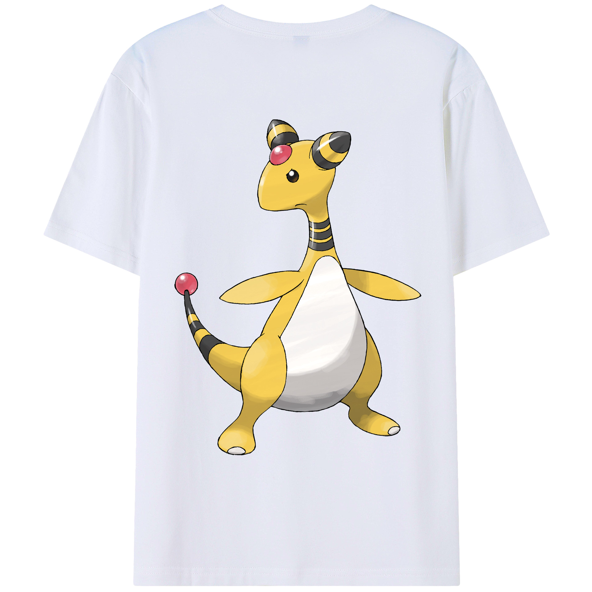 （画像用） ポケットモンスター Pokémon 綿100％ メンズ半袖Tシャツ（バックプリント） 通気性