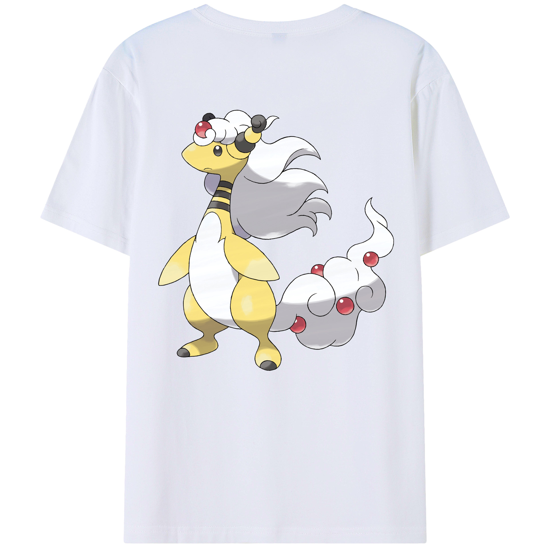 （画像用） ポケットモンスター Pokémon 綿100％ メンズ半袖Tシャツ（バックプリント） 通気性