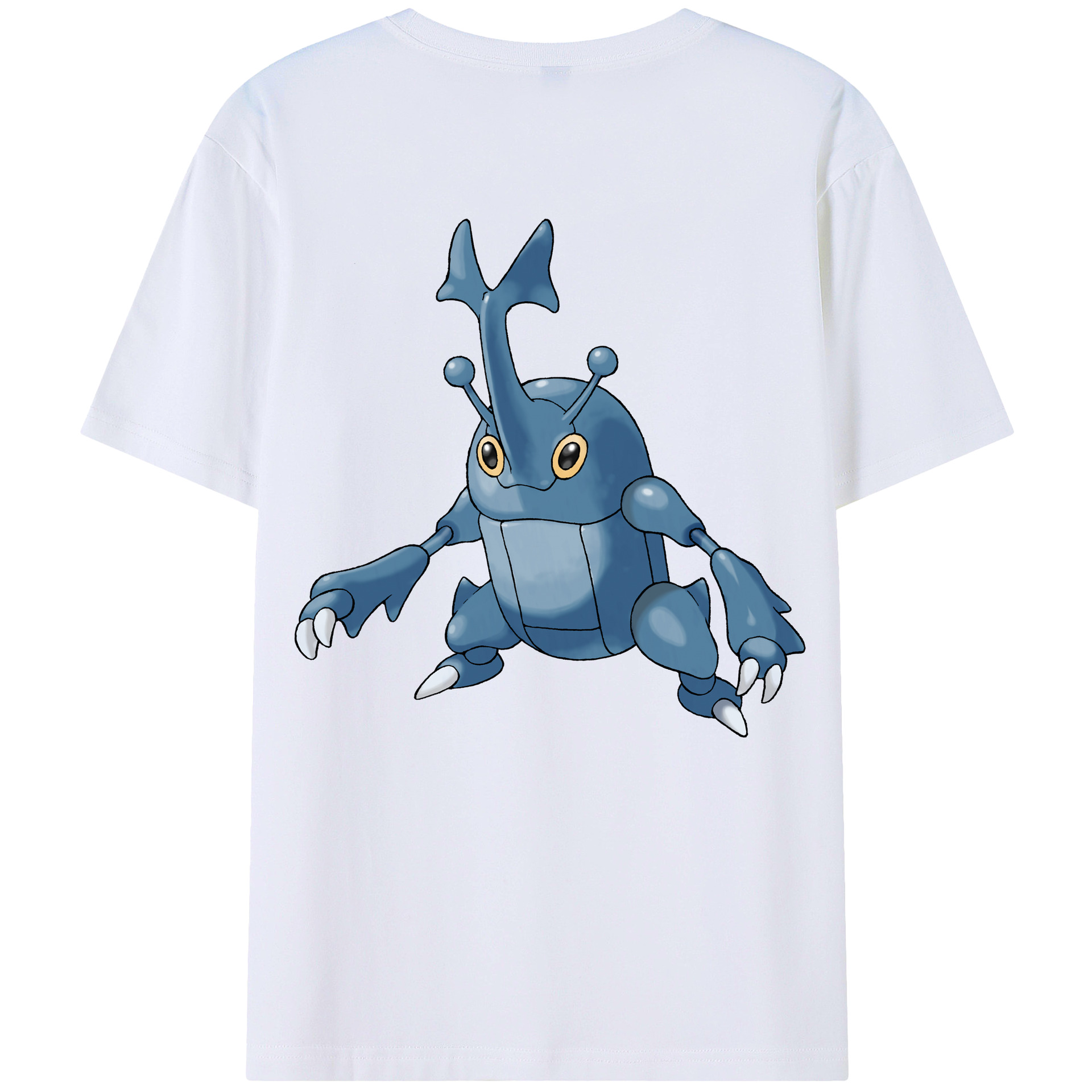 （画像用） ポケットモンスター Pokémon 綿100％ メンズ半袖Tシャツ（バックプリント） 通気性