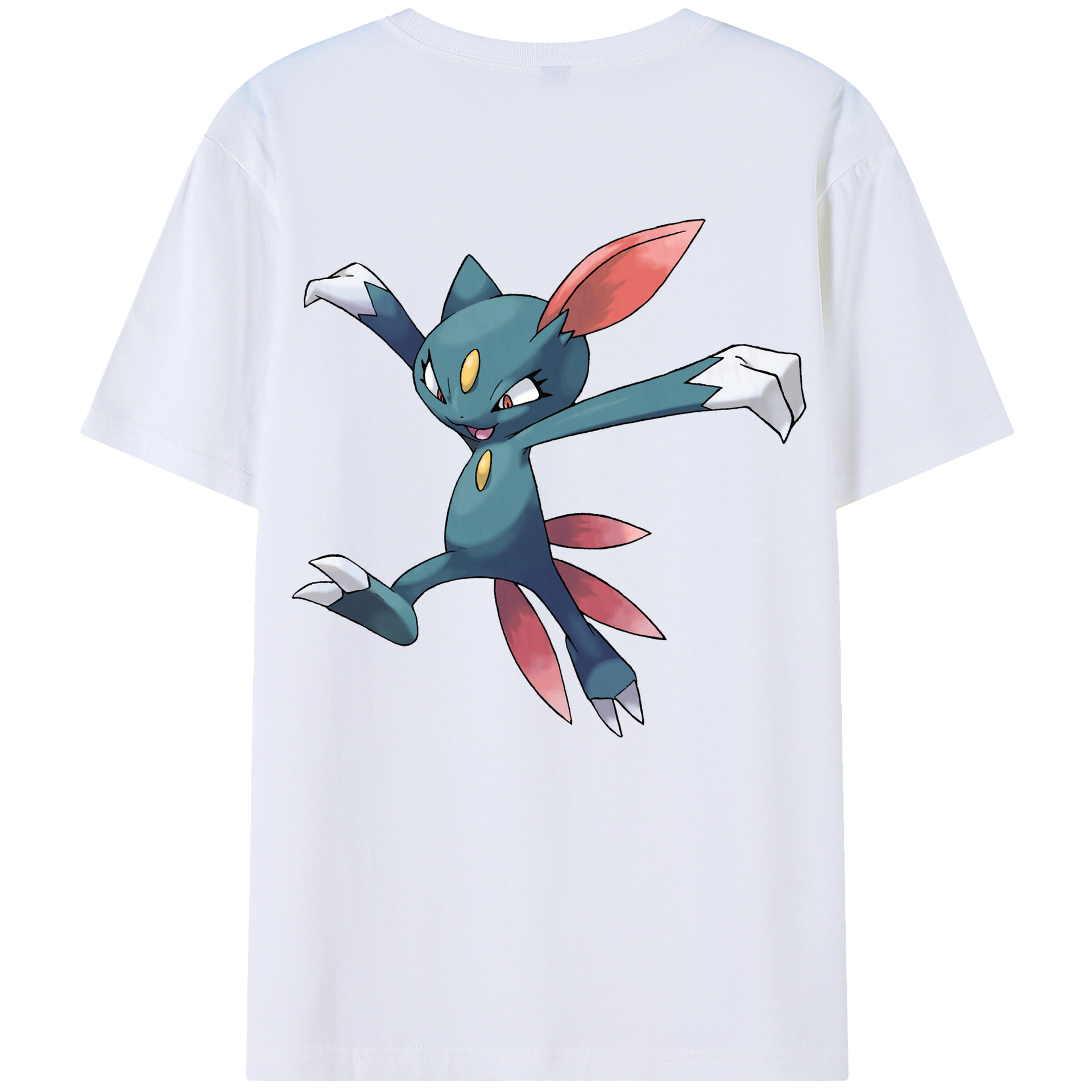 （画像用） ポケットモンスター Pokémon 綿100％ メンズ半袖Tシャツ（バックプリント） 通気性