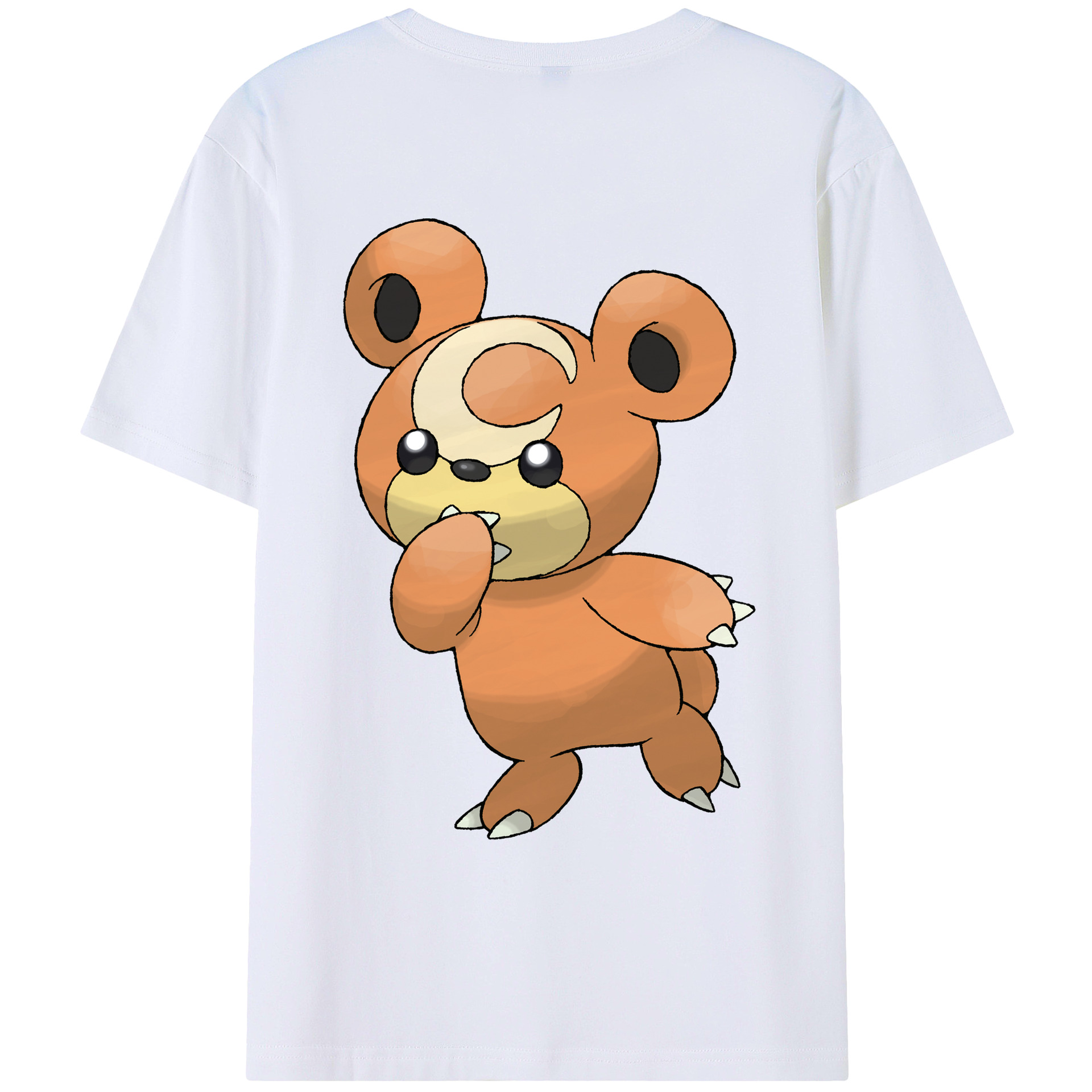（画像用） ポケットモンスター Pokémon 綿100％ メンズ半袖Tシャツ（バックプリント） 通気性