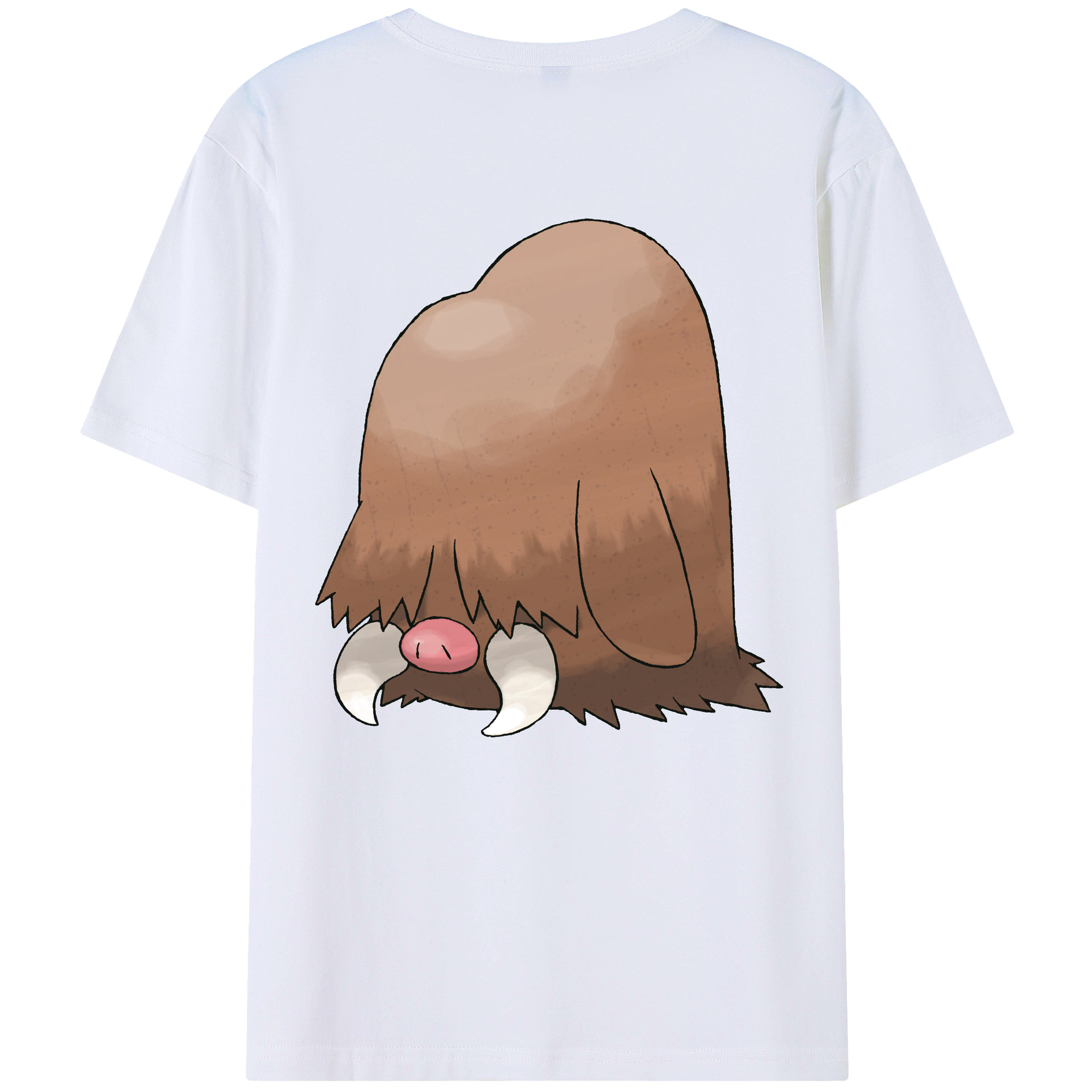 （画像用） ポケットモンスター Pokémon 綿100％ メンズ半袖Tシャツ（バックプリント） 通気性