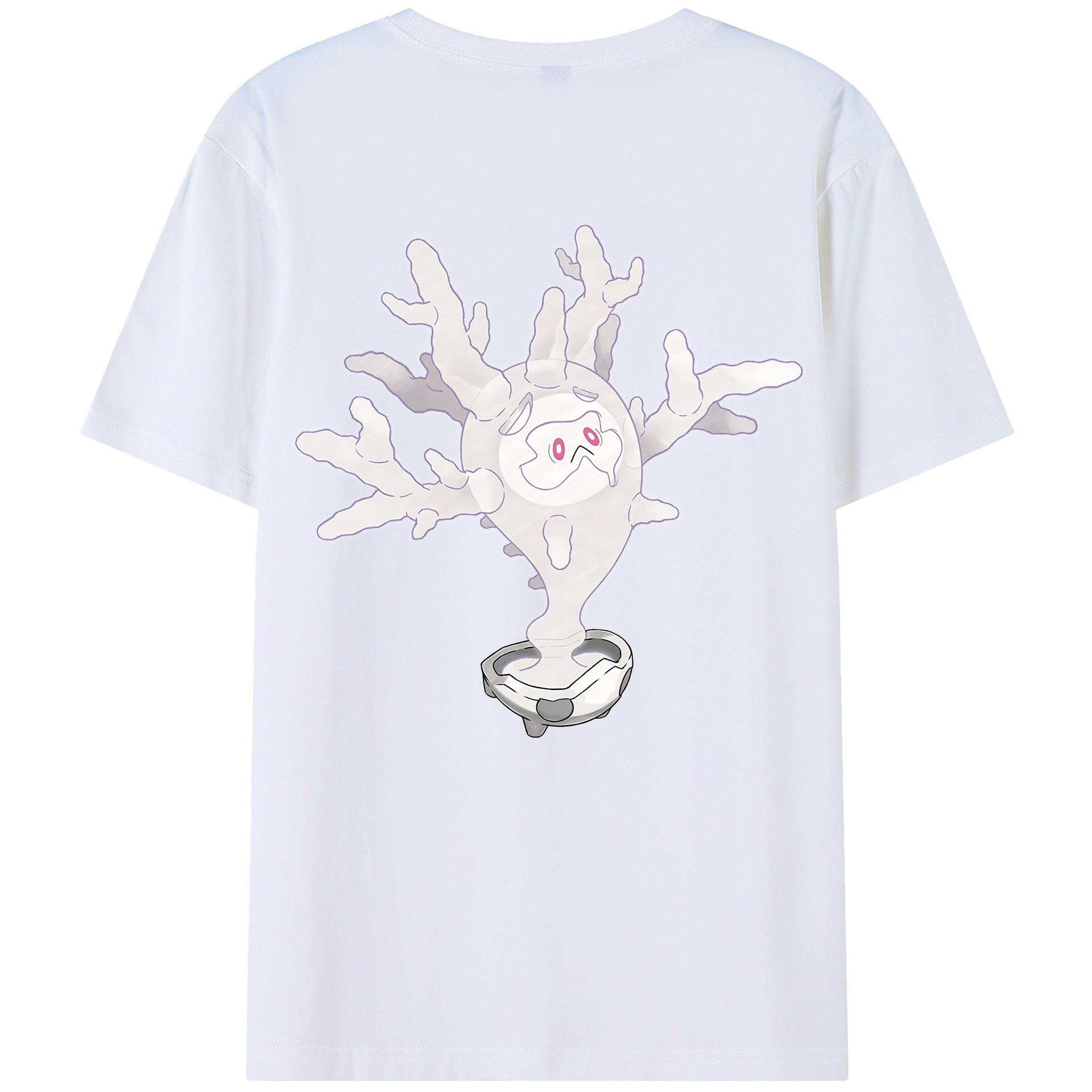 （画像用） ポケットモンスター Pokémon 綿100％ メンズ半袖Tシャツ（バックプリント） 通気性