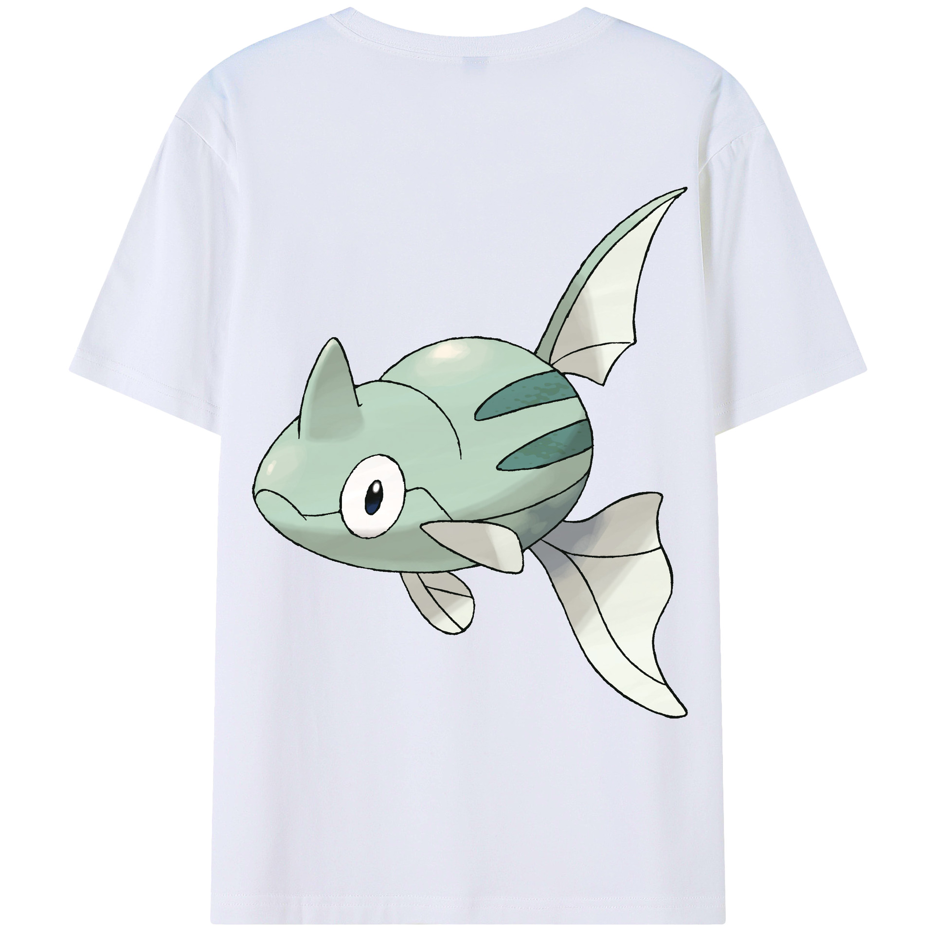 （画像用） ポケットモンスター Pokémon 綿100％ メンズ半袖Tシャツ（バックプリント） 通気性