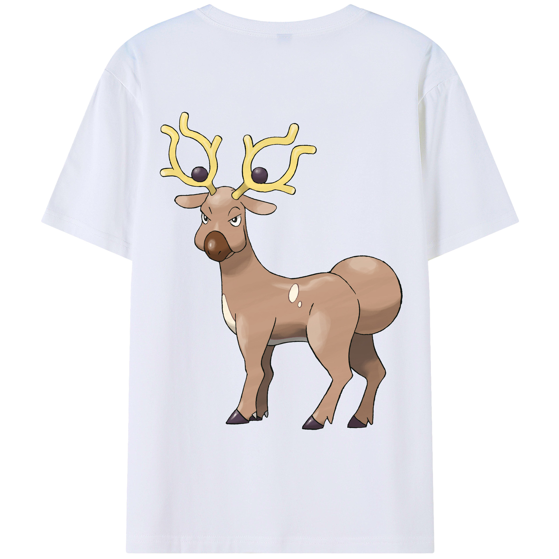 （画像用） ポケットモンスター Pokémon 綿100％ メンズ半袖Tシャツ（バックプリント） 通気性