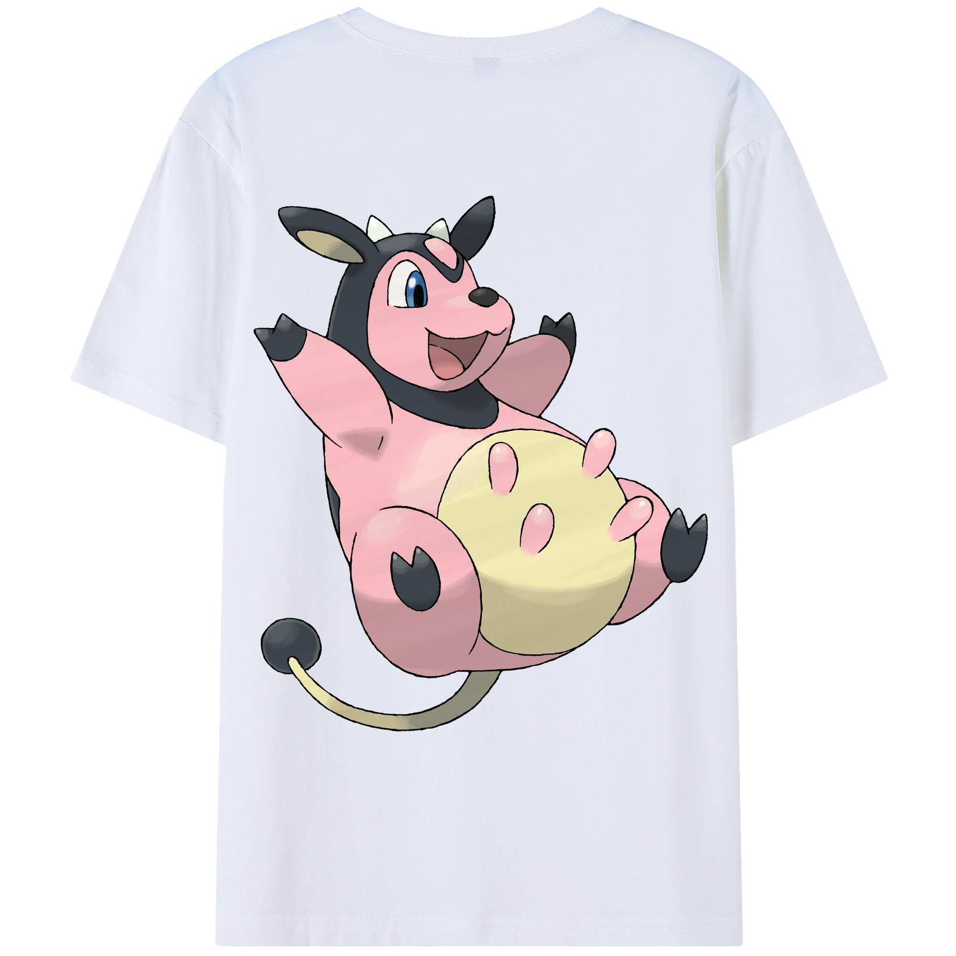（画像用） ポケットモンスター Pokémon 綿100％ メンズ半袖Tシャツ（バックプリント） 通気性