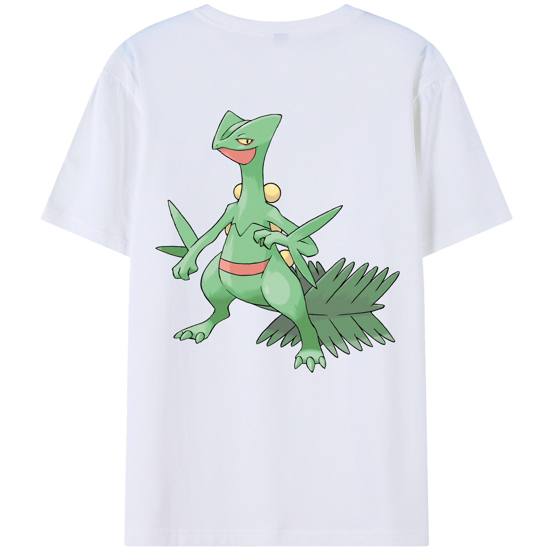 （画像用） ポケットモンスター Pokémon 綿100％ メンズ半袖Tシャツ（バックプリント） 通気性