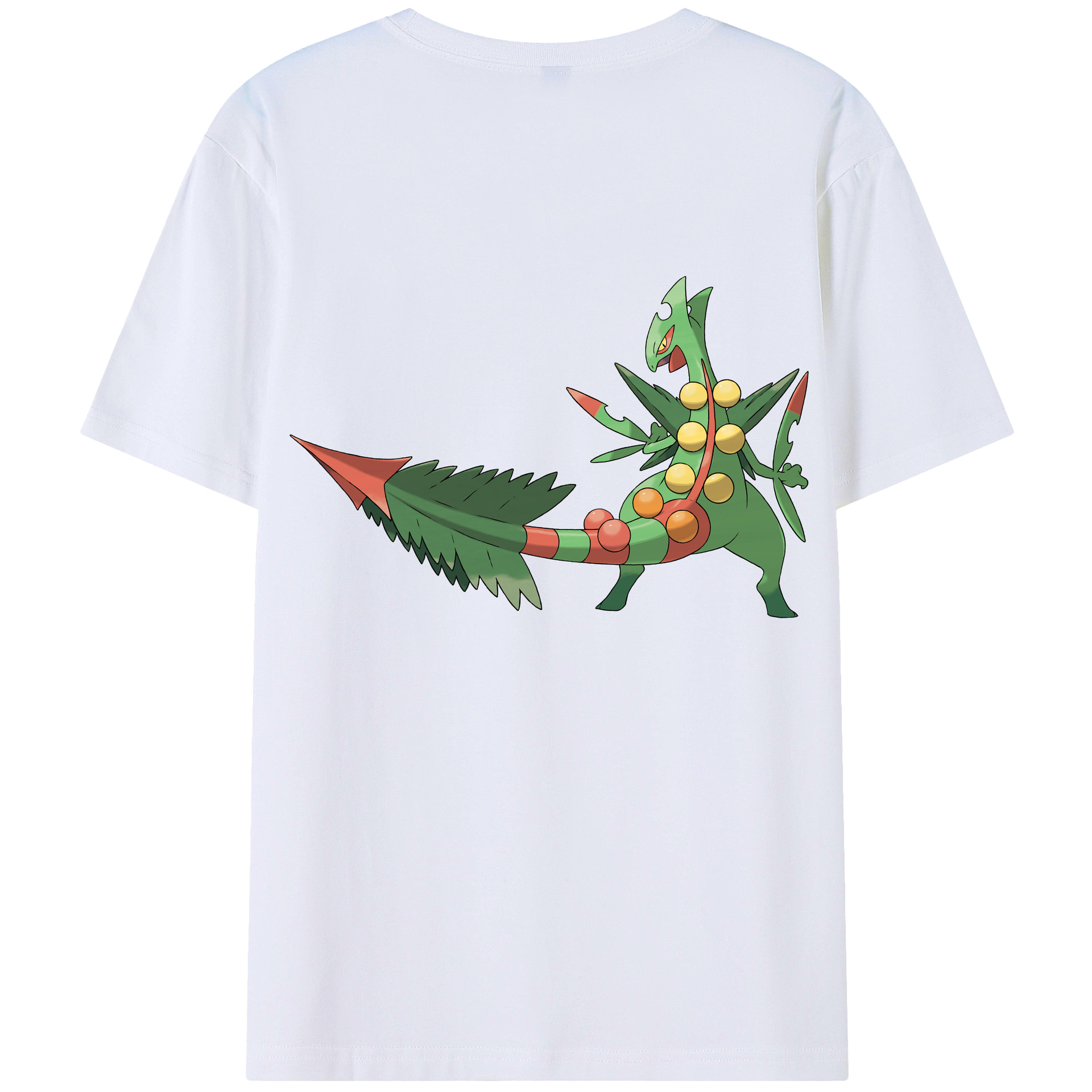 （画像用） ポケットモンスター Pokémon 綿100％ メンズ半袖Tシャツ（バックプリント） 通気性