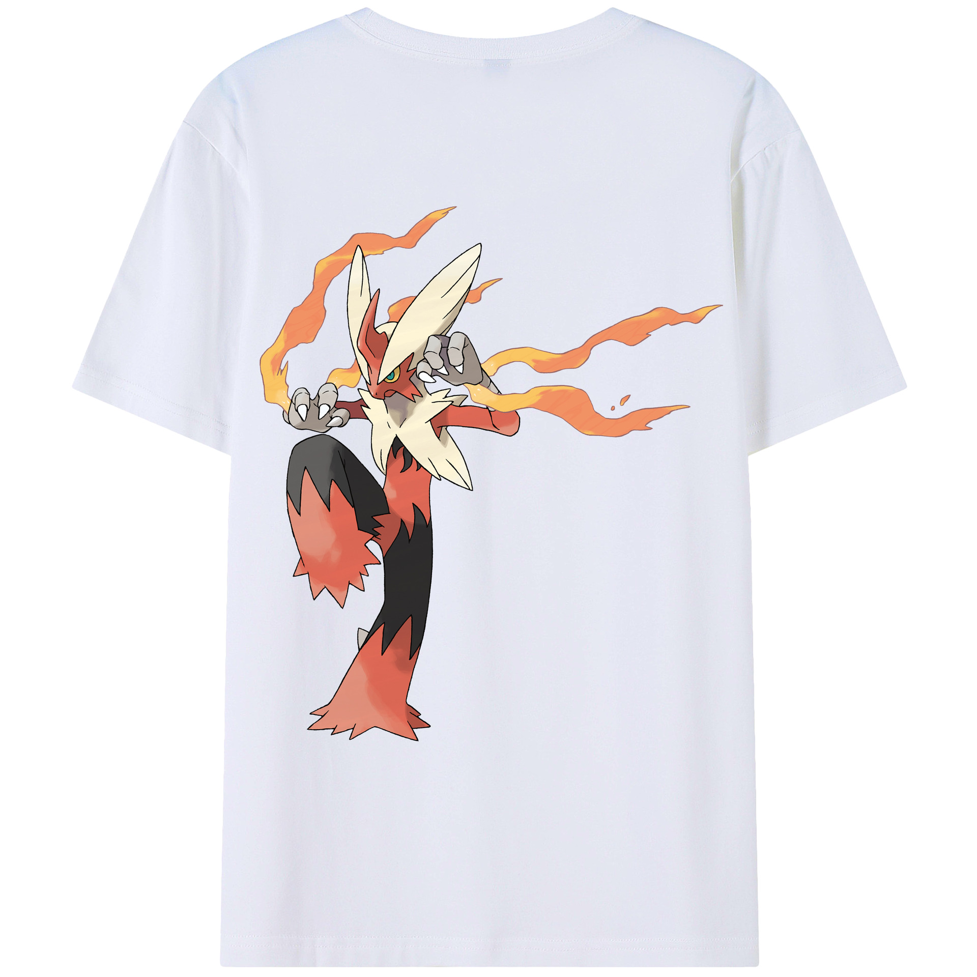 （画像用） ポケットモンスター Pokémon 綿100％ メンズ半袖Tシャツ（バックプリント） 通気性