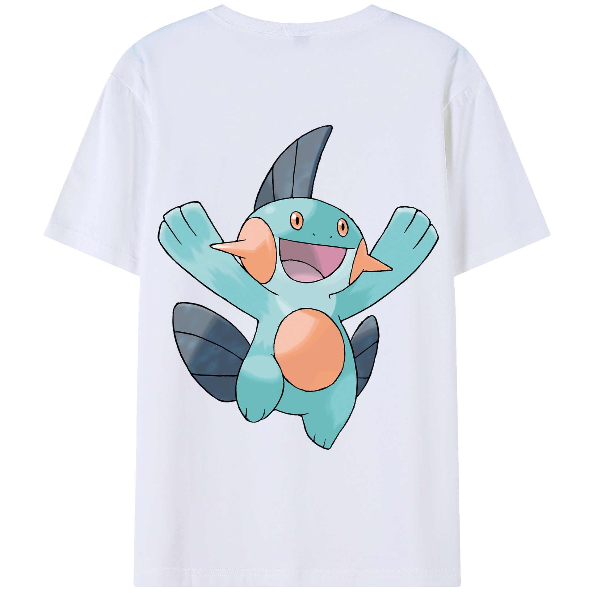 （画像用） ポケットモンスター Pokémon 綿100％ メンズ半袖Tシャツ（バックプリント） 通気性