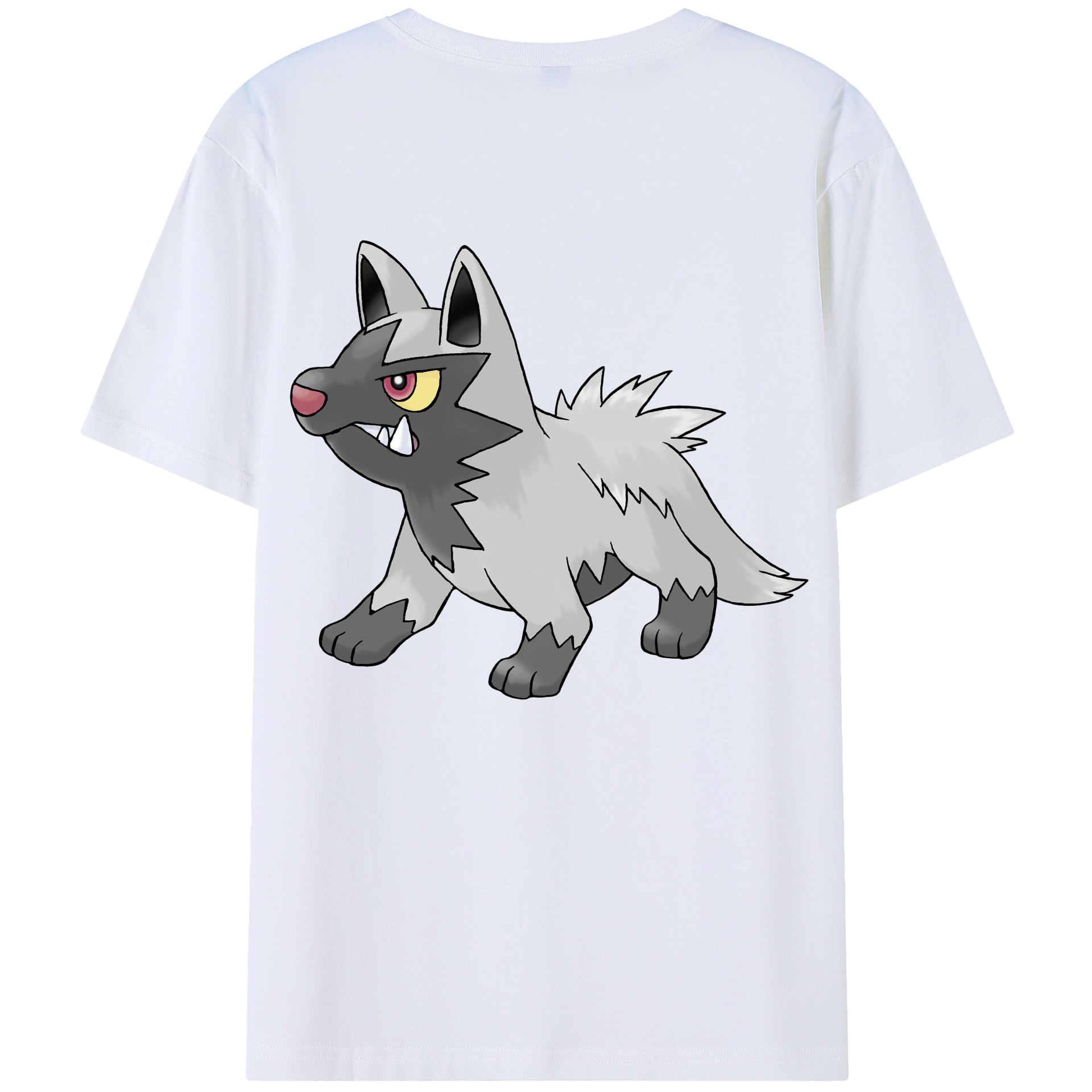 （画像用） ポケットモンスター Pokémon 綿100％ メンズ半袖Tシャツ（バックプリント） 通気性