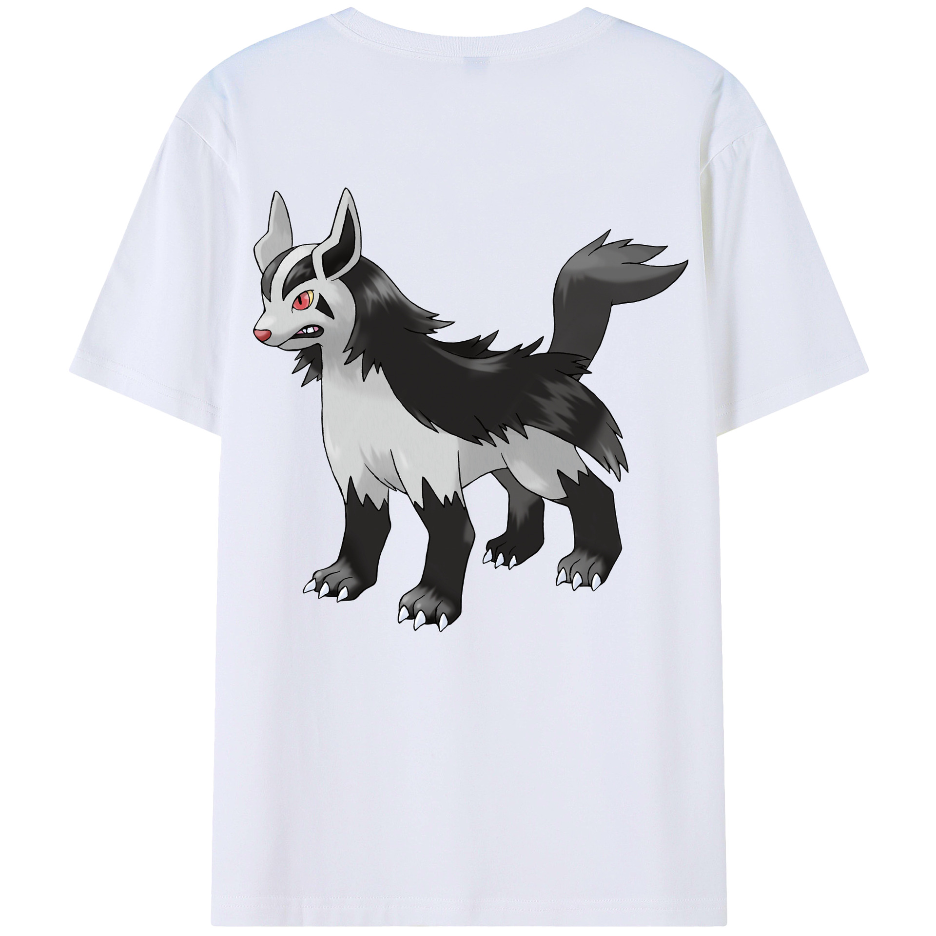 （画像用） ポケットモンスター Pokémon 綿100％ メンズ半袖Tシャツ（バックプリント） 通気性