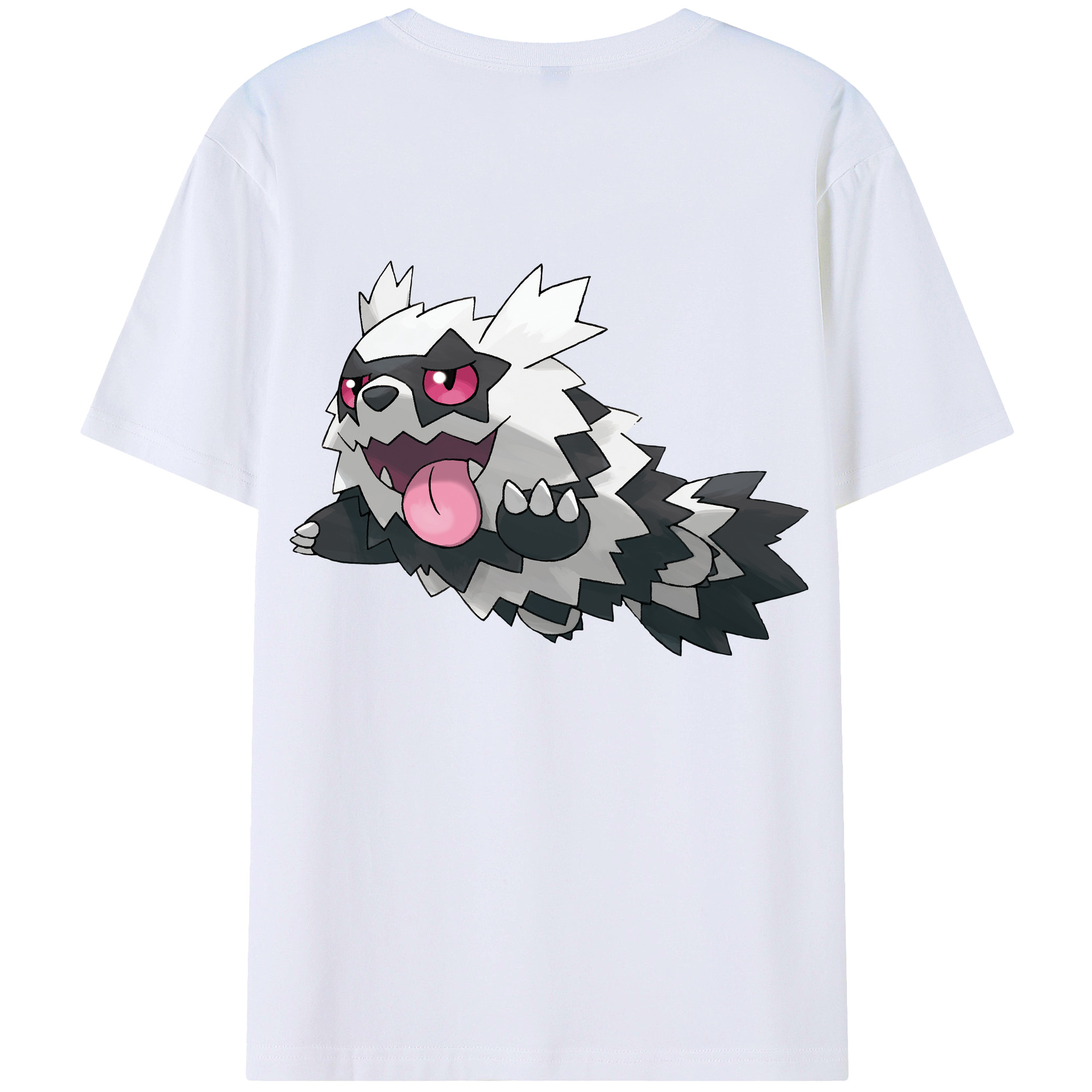 （画像用） ポケットモンスター Pokémon 綿100％ メンズ半袖Tシャツ（バックプリント） 通気性