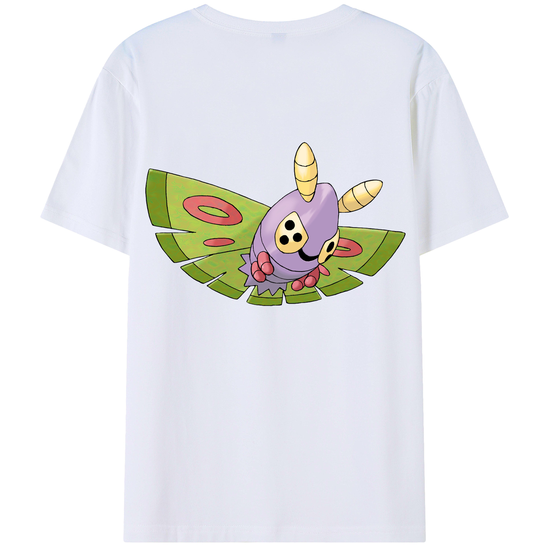 （画像用） ポケットモンスター Pokémon 綿100％ メンズ半袖Tシャツ（バックプリント） 通気性