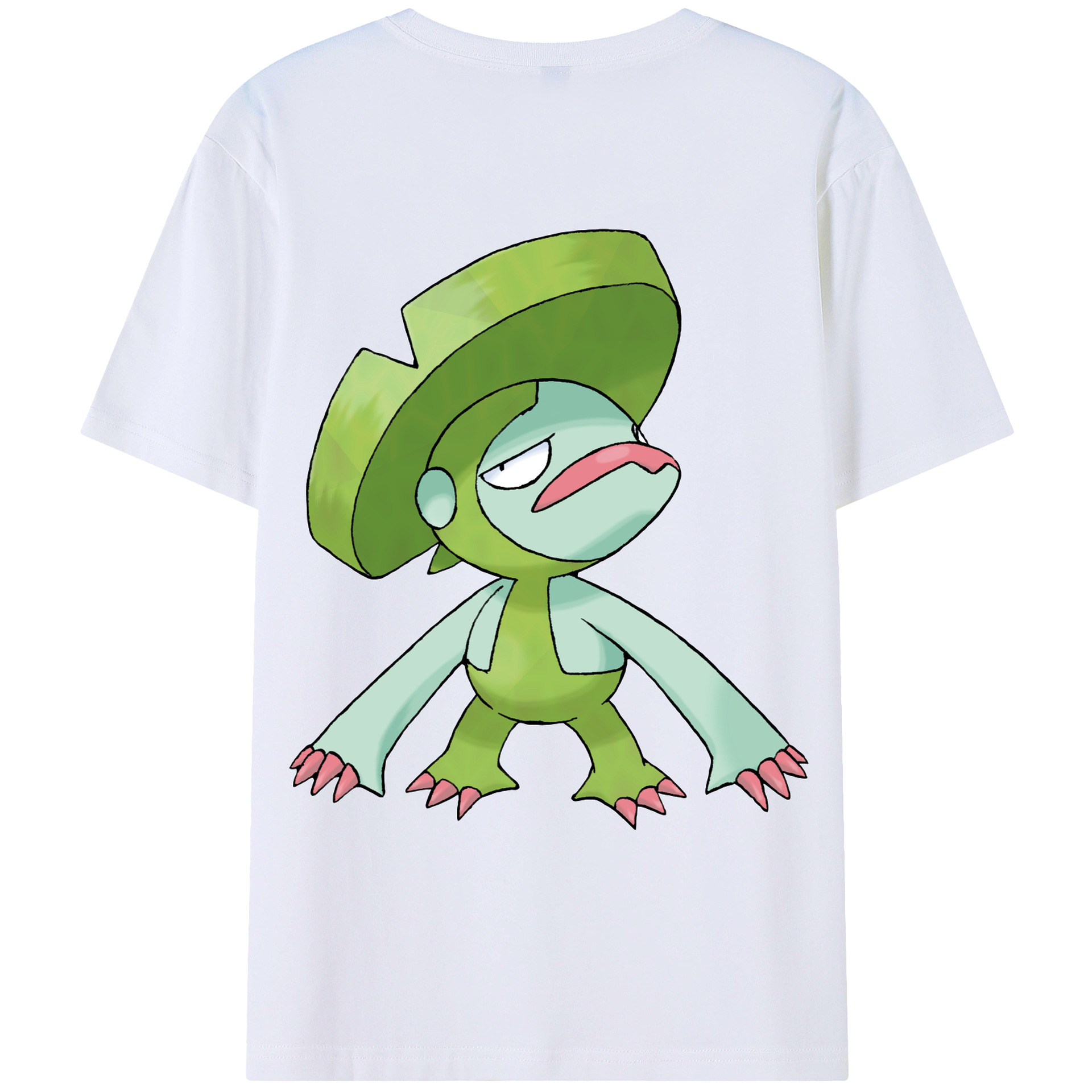 （画像用） ポケットモンスター Pokémon 綿100％ メンズ半袖Tシャツ（バックプリント） 通気性
