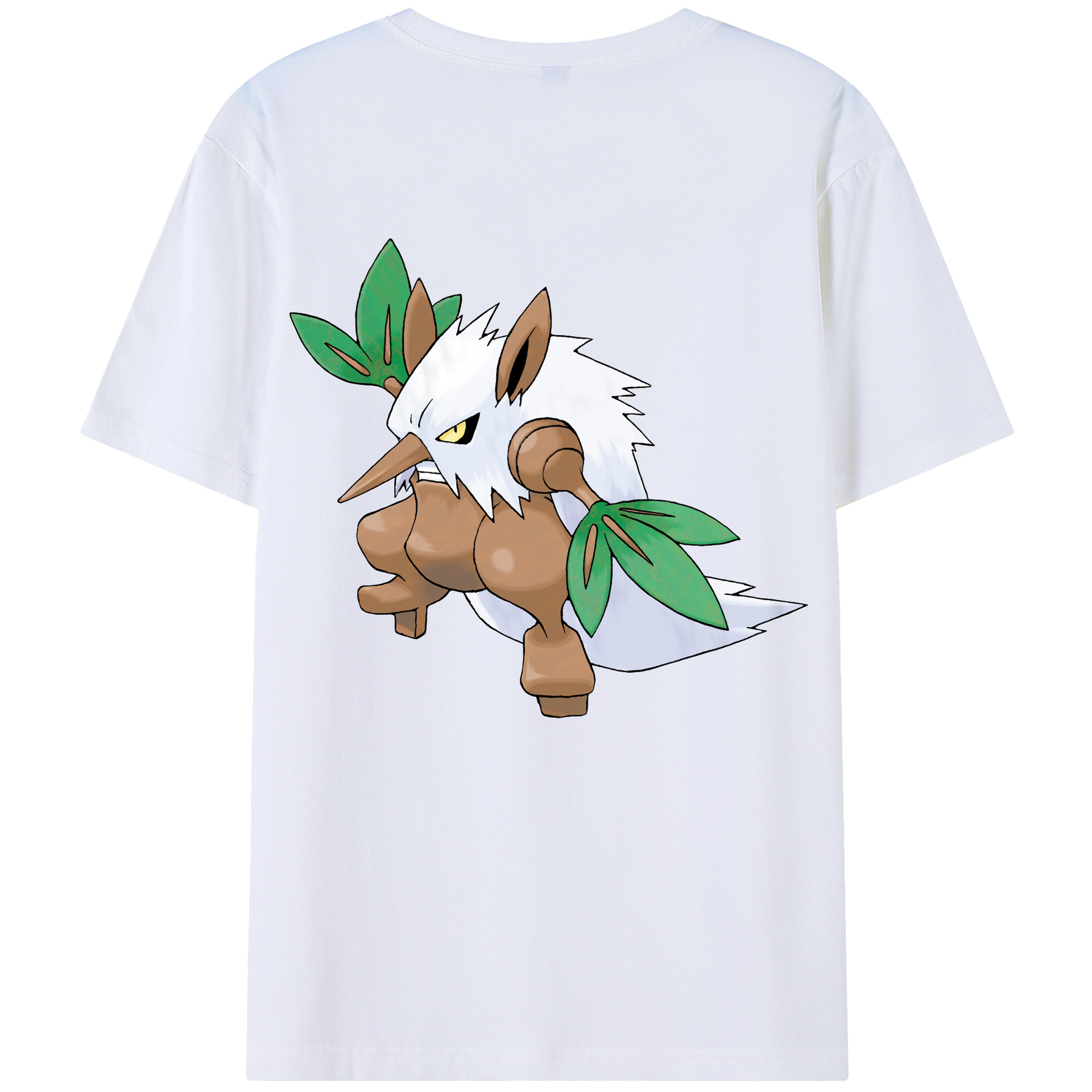 （画像用） ポケットモンスター Pokémon 綿100％ メンズ半袖Tシャツ（バックプリント） 通気性