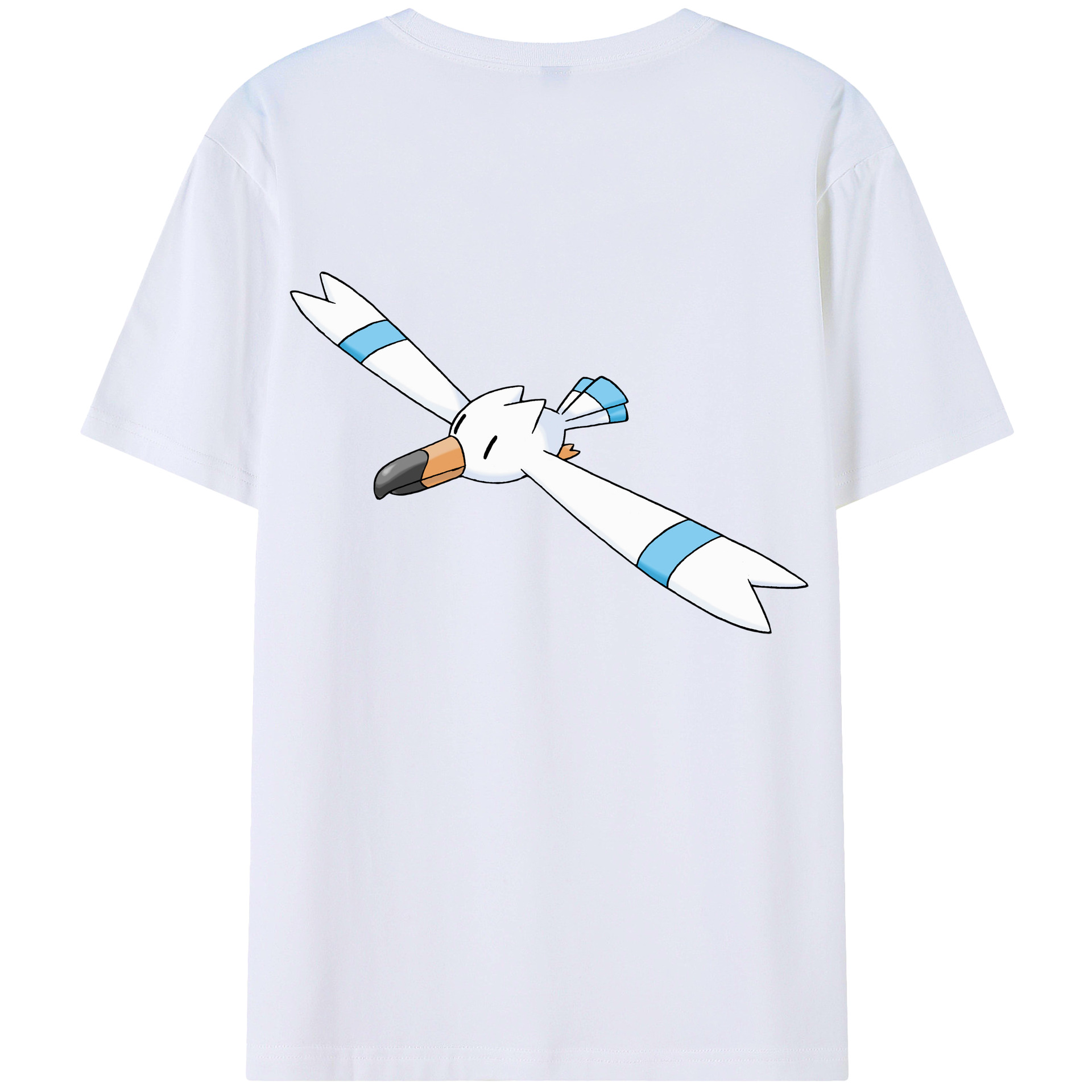 （画像用） ポケットモンスター Pokémon 綿100％ メンズ半袖Tシャツ（バックプリント） 通気性