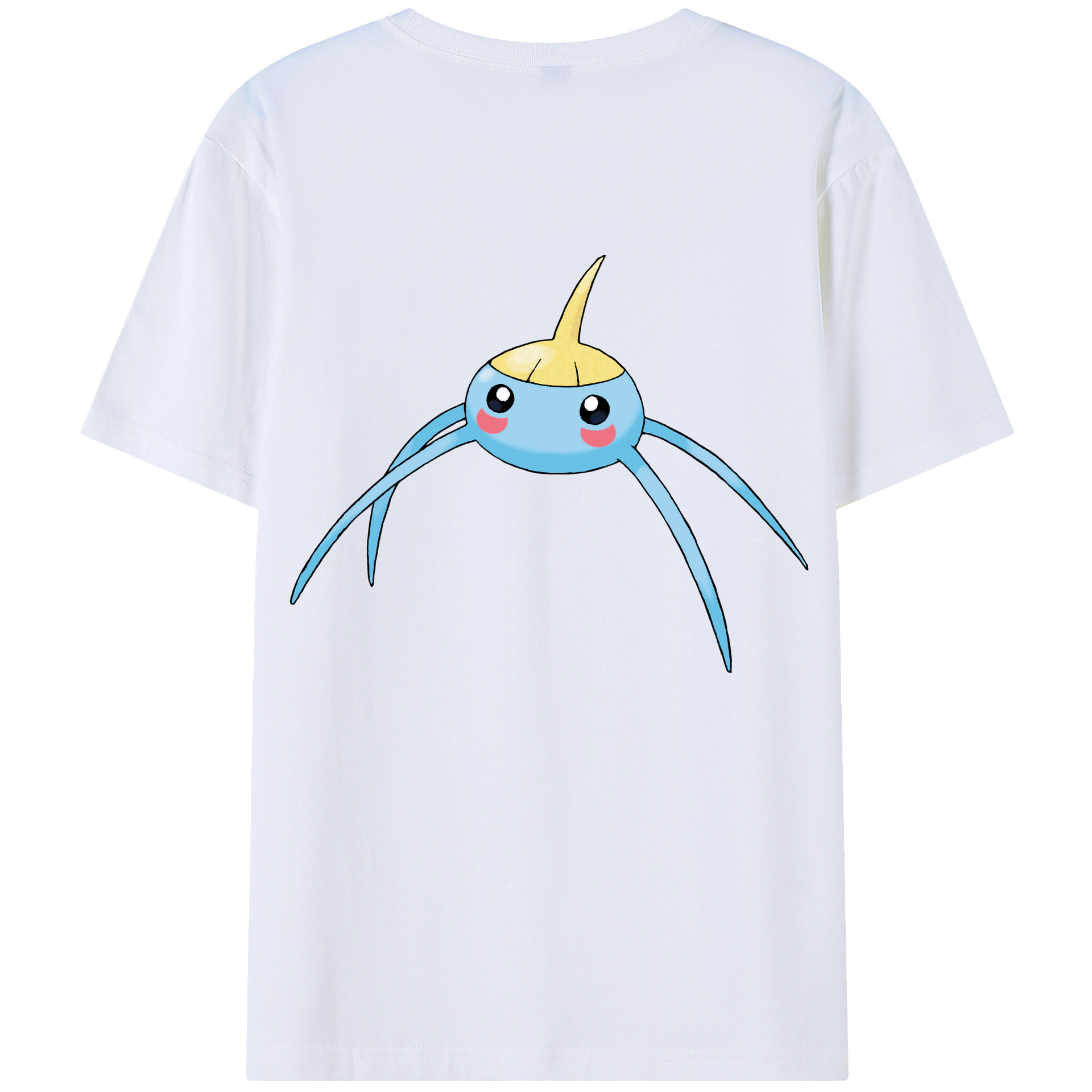 （画像用） ポケットモンスター Pokémon 綿100％ メンズ半袖Tシャツ（バックプリント） 通気性