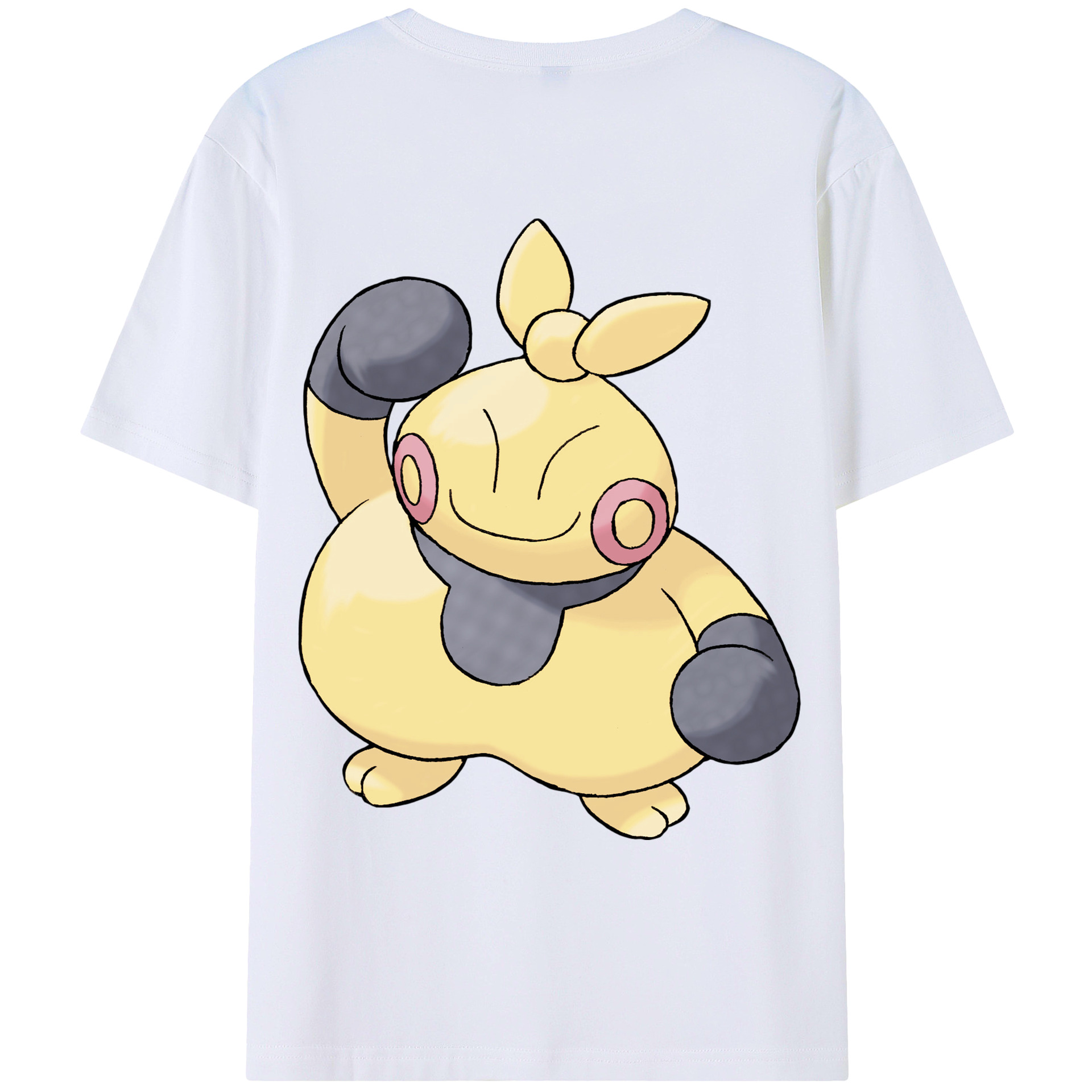 （画像用） ポケットモンスター Pokémon 綿100％ メンズ半袖Tシャツ（バックプリント） 通気性