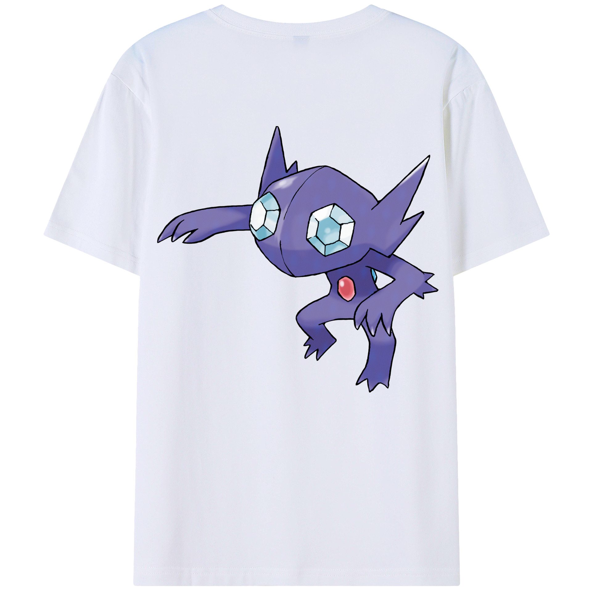 （画像用） ポケットモンスター Pokémon 綿100％ メンズ半袖Tシャツ（バックプリント） 通気性