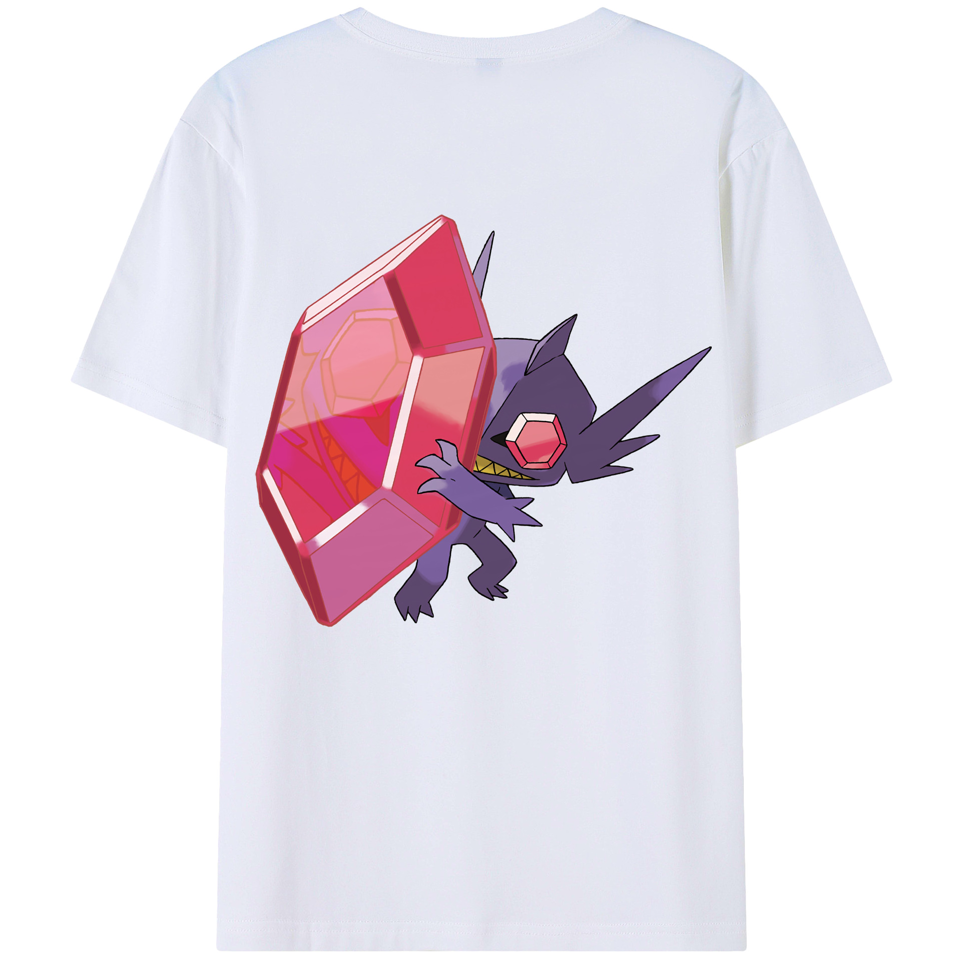 （画像用） ポケットモンスター Pokémon 綿100％ メンズ半袖Tシャツ（バックプリント） 通気性
