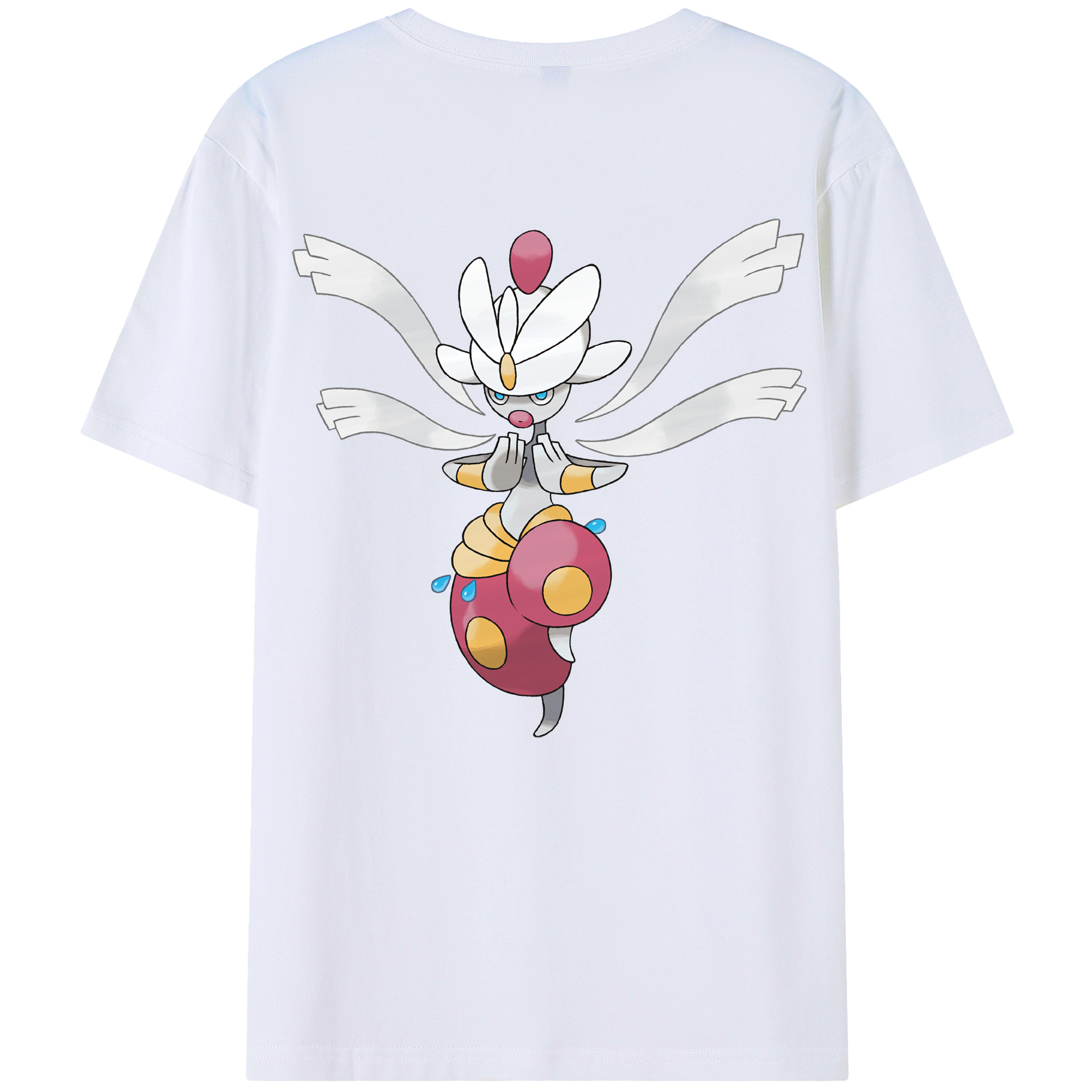 （画像用） ポケットモンスター Pokémon 綿100％ メンズ半袖Tシャツ（バックプリント） 通気性