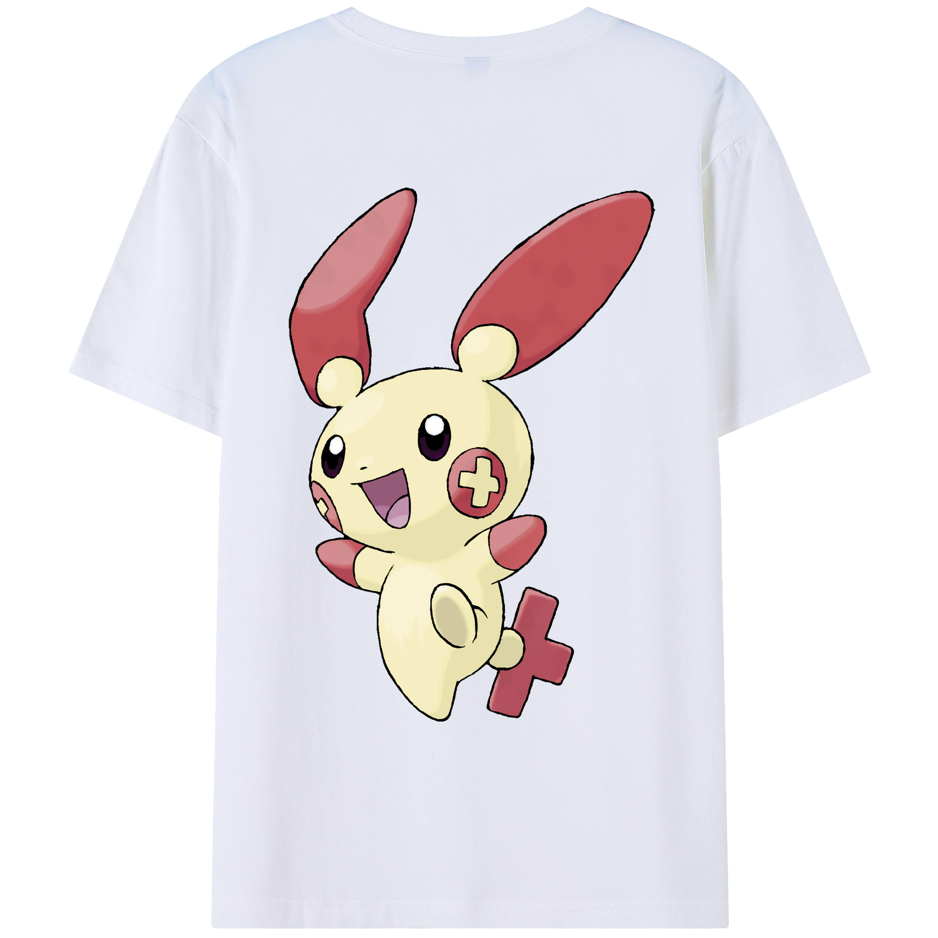 （画像用） ポケットモンスター Pokémon 綿100％ メンズ半袖Tシャツ（バックプリント） 通気性