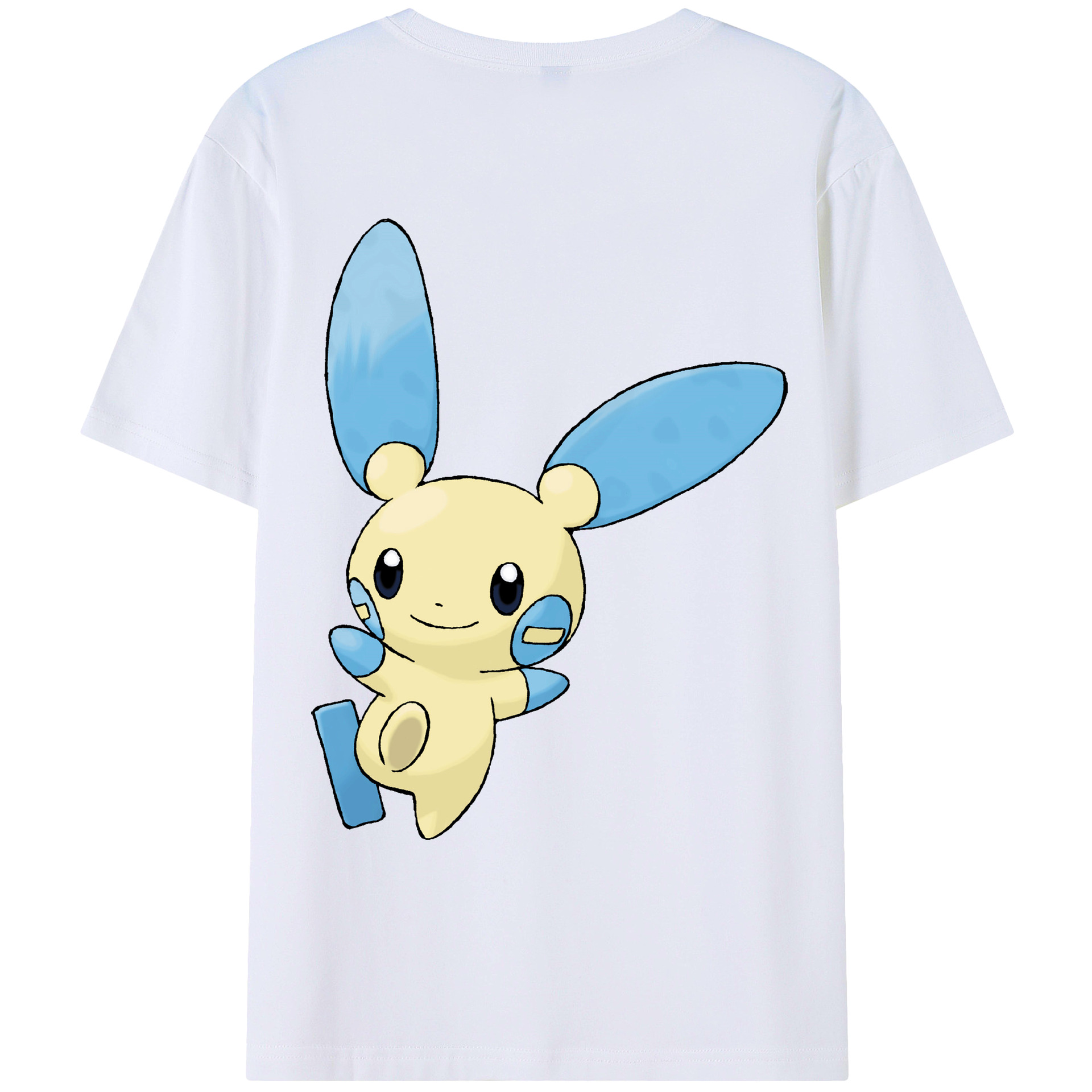 （画像用） ポケットモンスター Pokémon 綿100％ メンズ半袖Tシャツ（バックプリント） 通気性