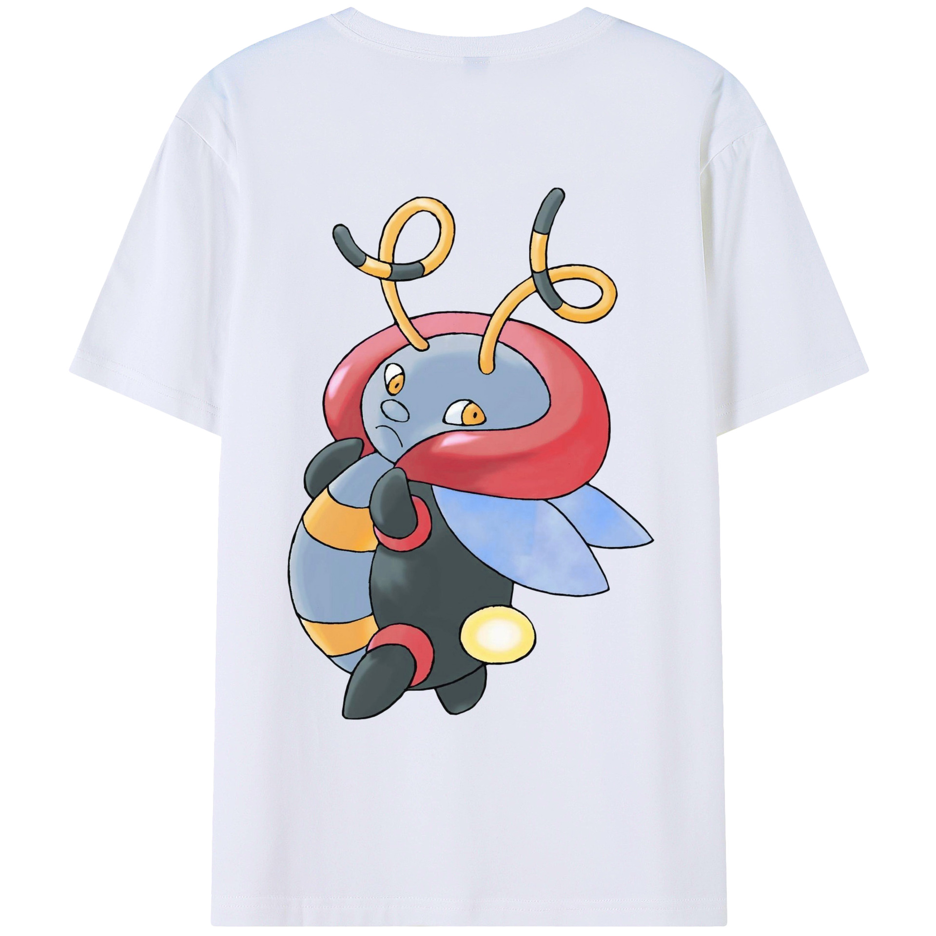 （画像用） ポケットモンスター Pokémon 綿100％ メンズ半袖Tシャツ（バックプリント） 通気性