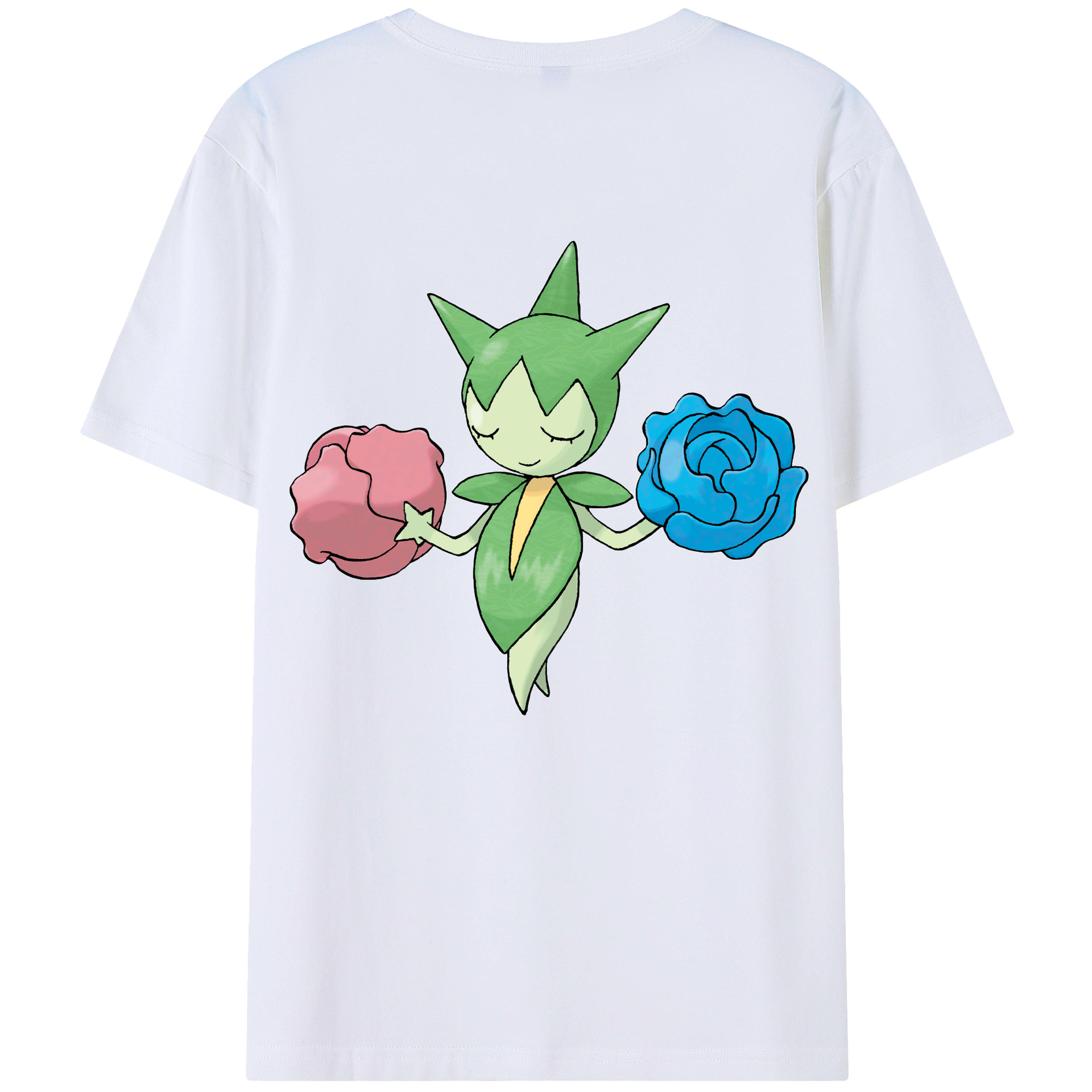 （画像用） ポケットモンスター Pokémon 綿100％ メンズ半袖Tシャツ（バックプリント） 通気性