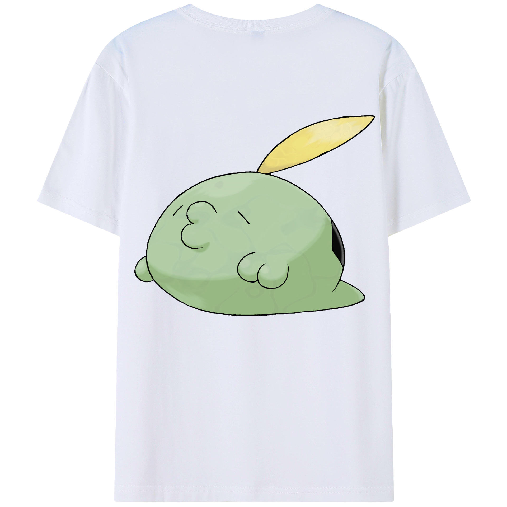（画像用） ポケットモンスター Pokémon 綿100％ メンズ半袖Tシャツ（バックプリント） 通気性