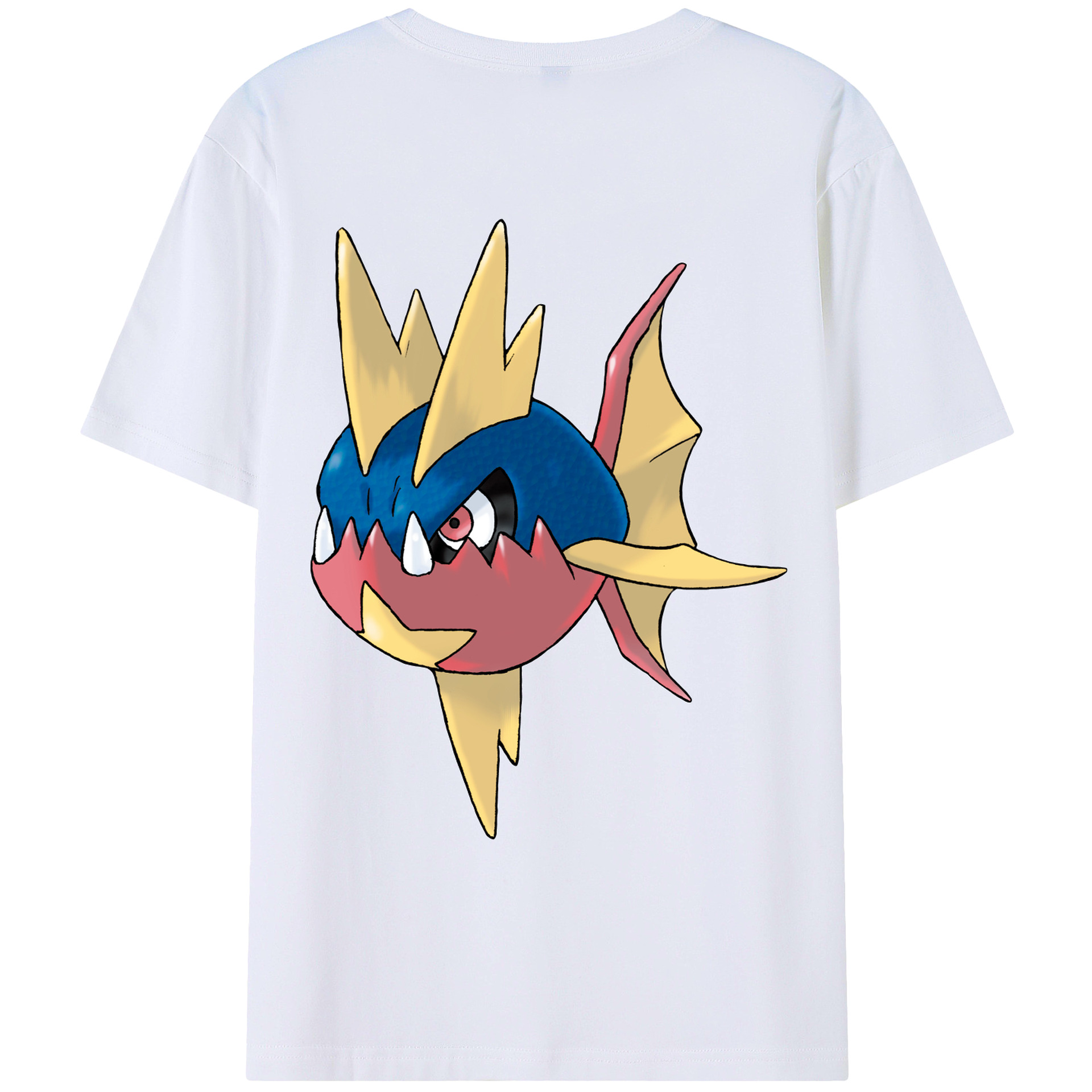 （画像用） ポケットモンスター Pokémon 綿100％ メンズ半袖Tシャツ（バックプリント） 通気性