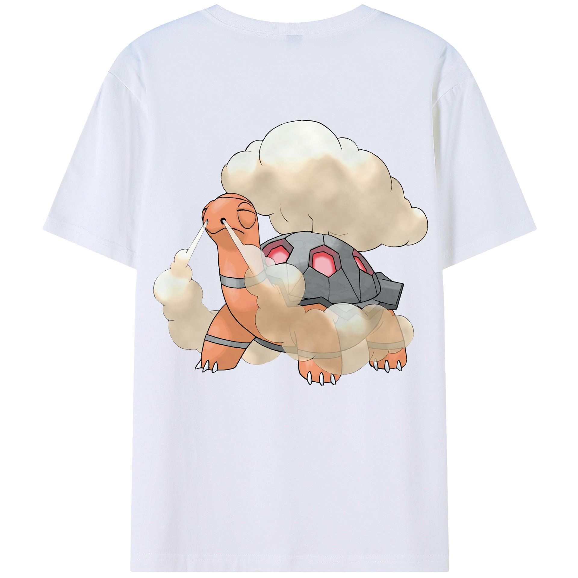 （画像用） ポケットモンスター Pokémon 綿100％ メンズ半袖Tシャツ（バックプリント） 通気性