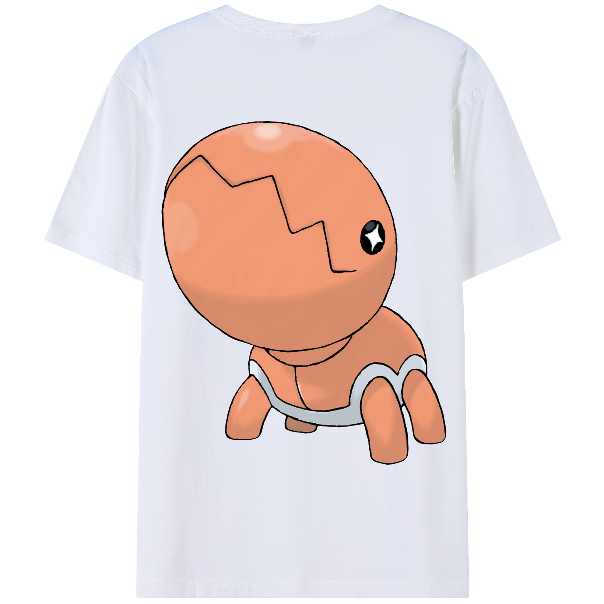 （画像用） ポケットモンスター Pokémon 綿100％ メンズ半袖Tシャツ（バックプリント） 通気性