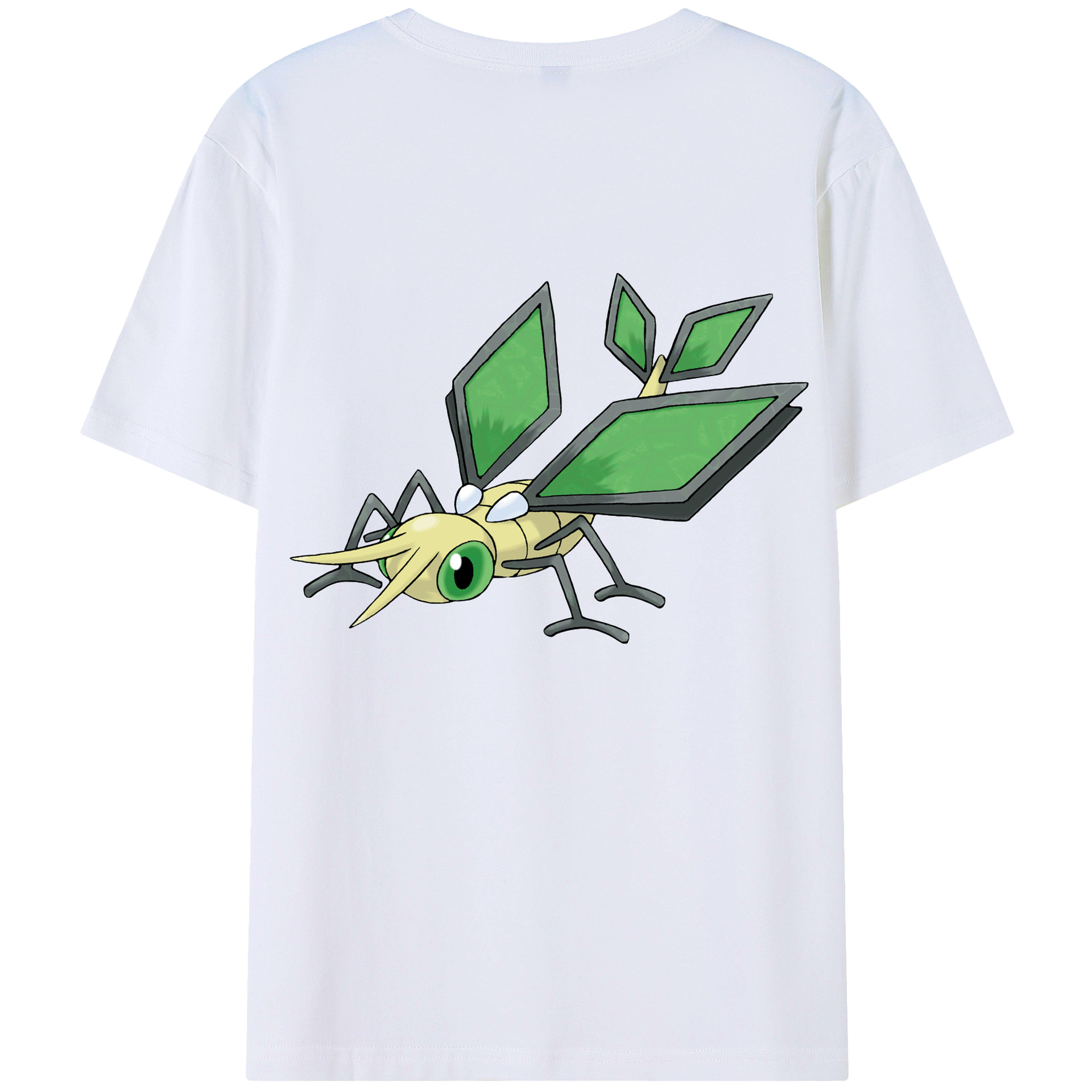 （画像用） ポケットモンスター Pokémon 綿100％ メンズ半袖Tシャツ（バックプリント） 通気性
