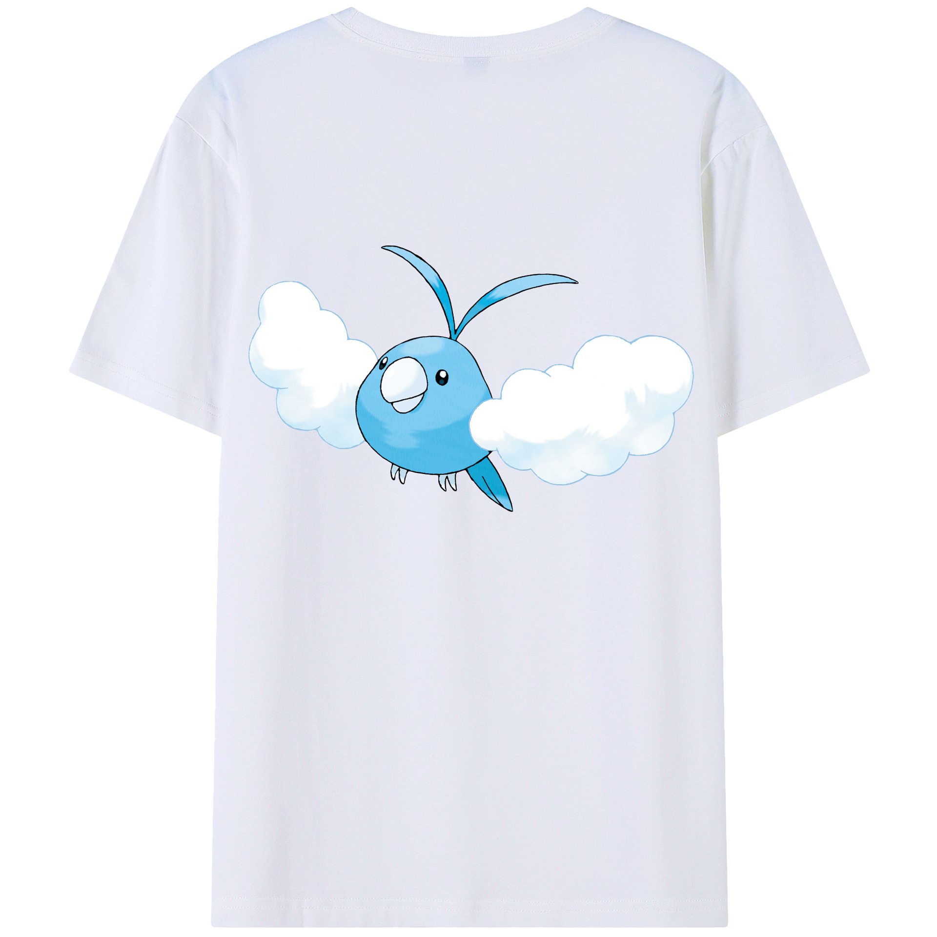 （画像用） ポケットモンスター Pokémon 綿100％ メンズ半袖Tシャツ（バックプリント） 通気性