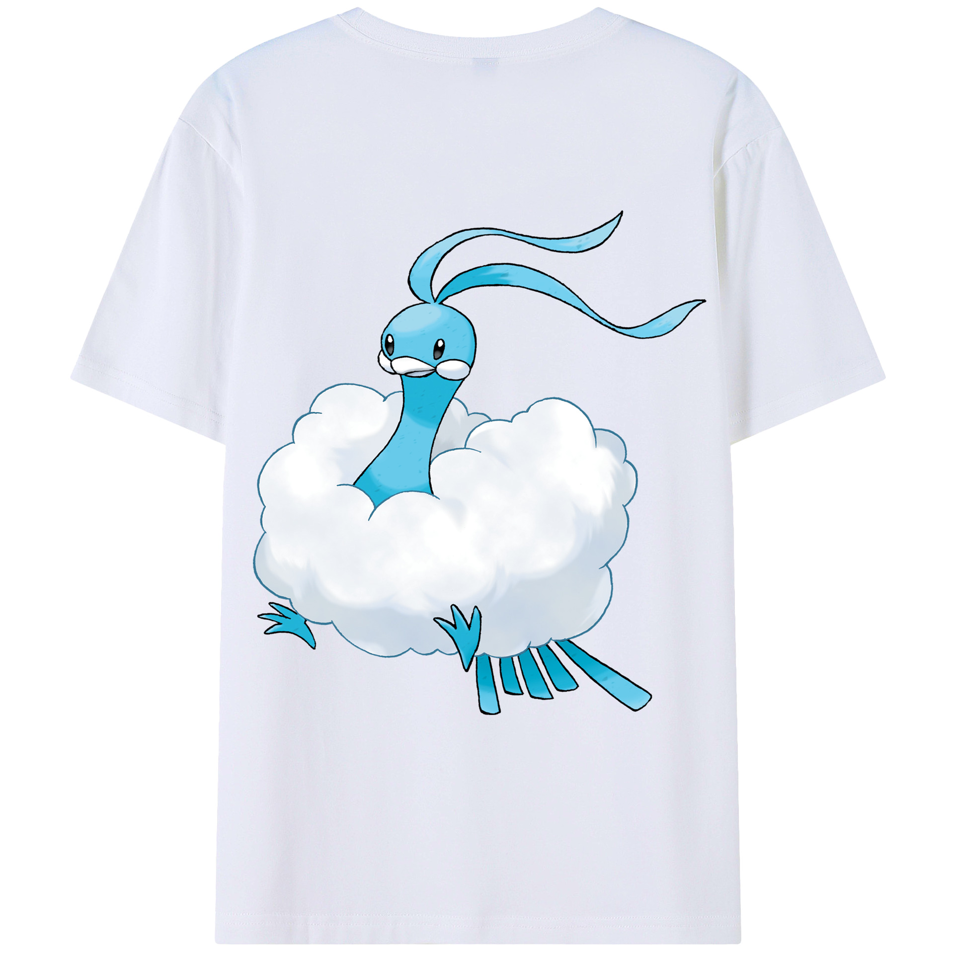 （画像用） ポケットモンスター Pokémon 綿100％ メンズ半袖Tシャツ（バックプリント） 通気性