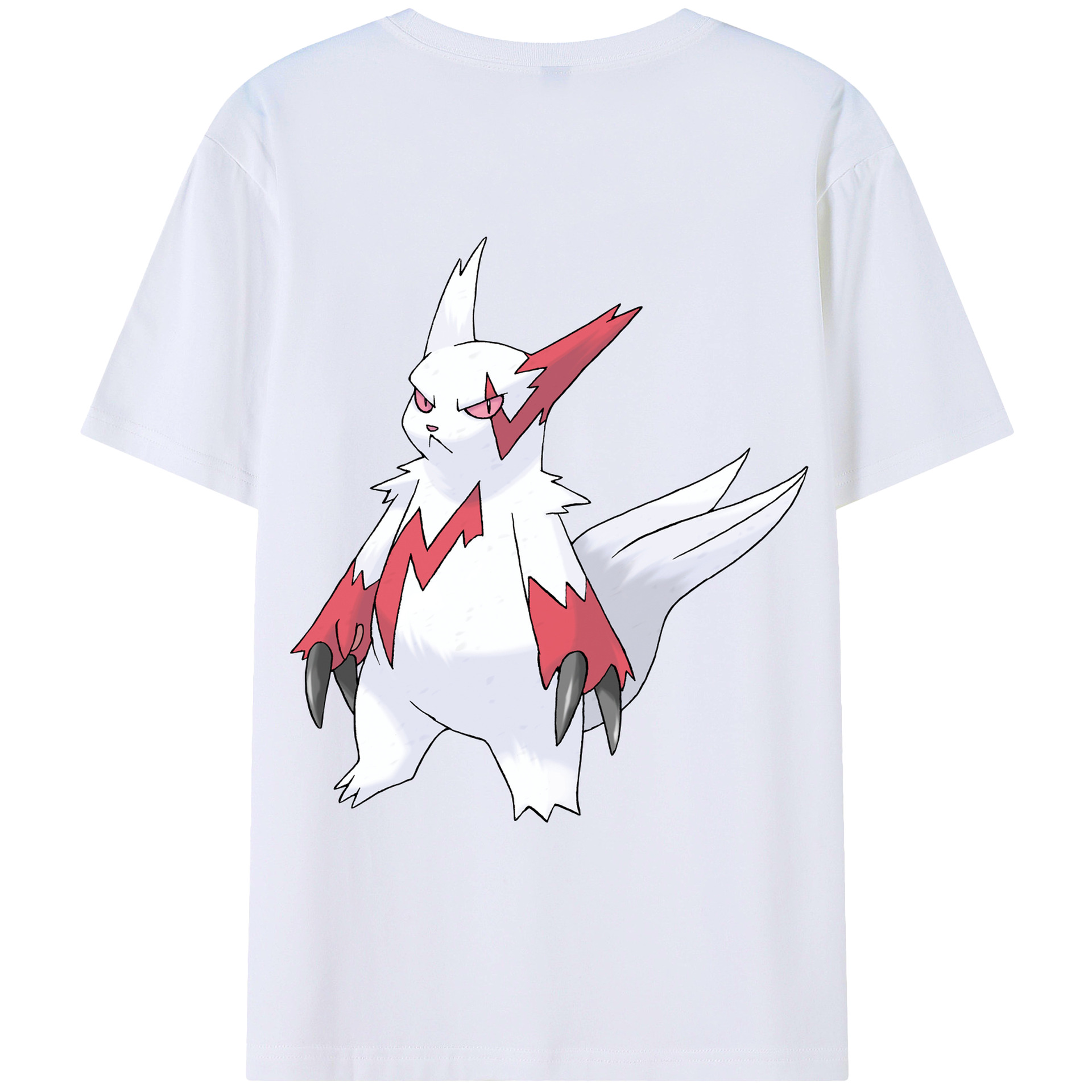（画像用） ポケットモンスター Pokémon 綿100％ メンズ半袖Tシャツ（バックプリント） 通気性
