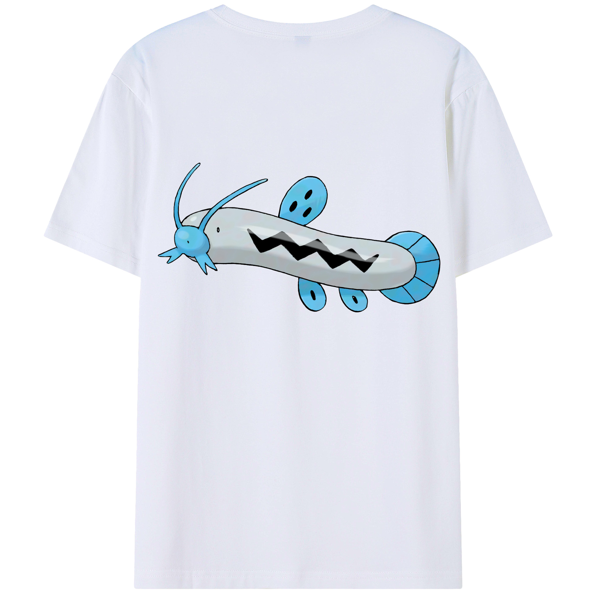 （画像用） ポケットモンスター Pokémon 綿100％ メンズ半袖Tシャツ（バックプリント） 通気性