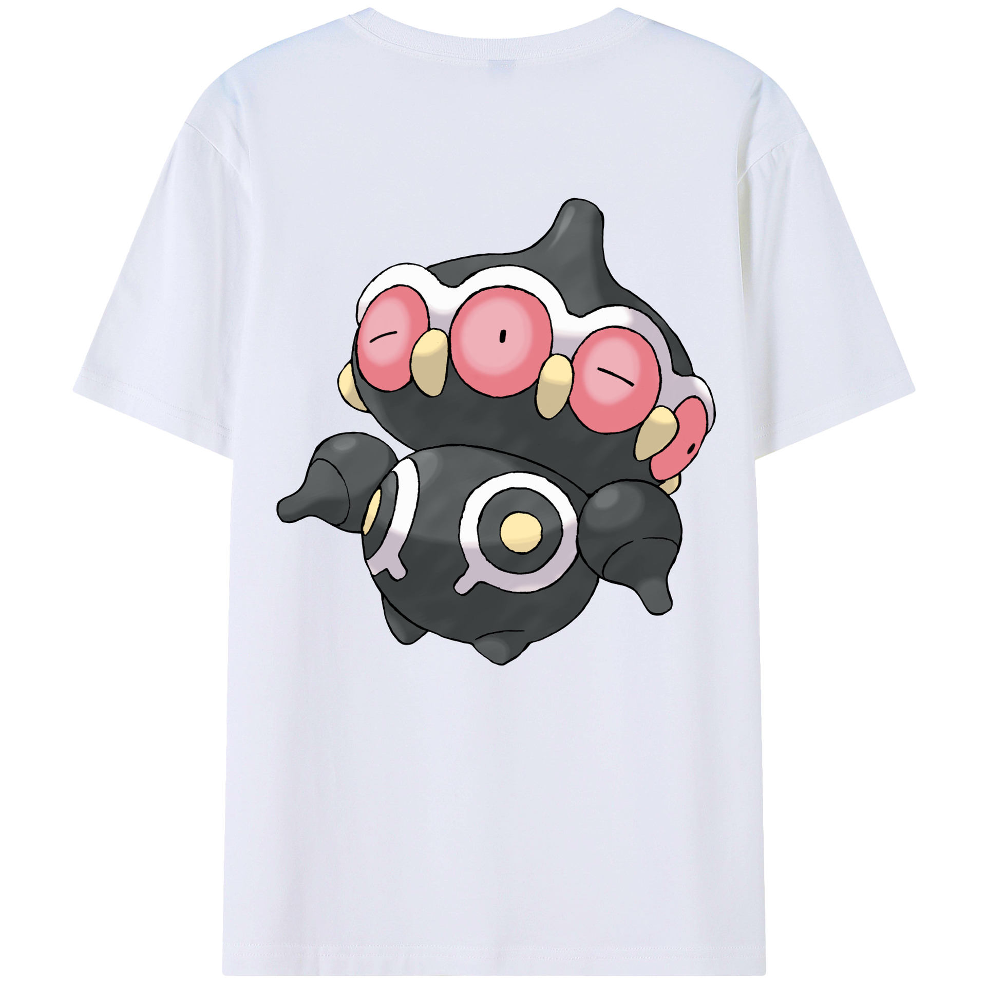 （画像用） ポケットモンスター Pokémon 綿100％ メンズ半袖Tシャツ（バックプリント） 通気性