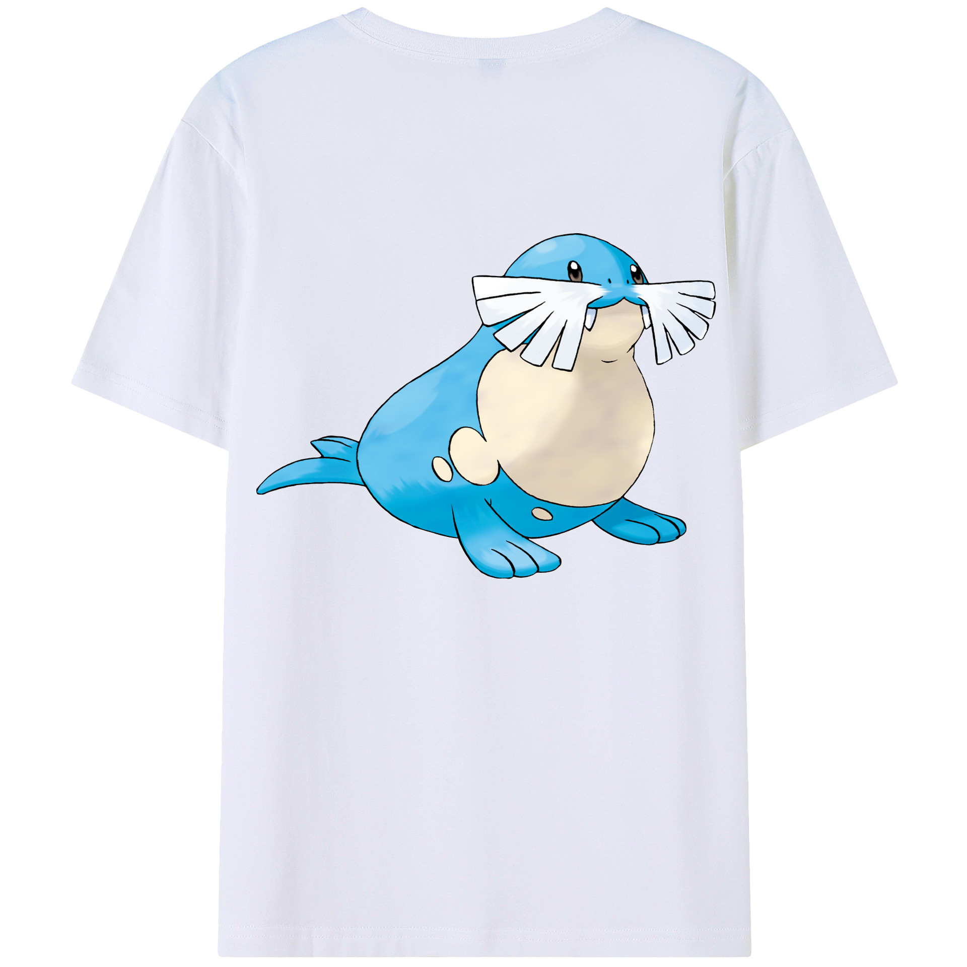 （画像用） ポケットモンスター Pokémon 綿100％ メンズ半袖Tシャツ（バックプリント） 通気性