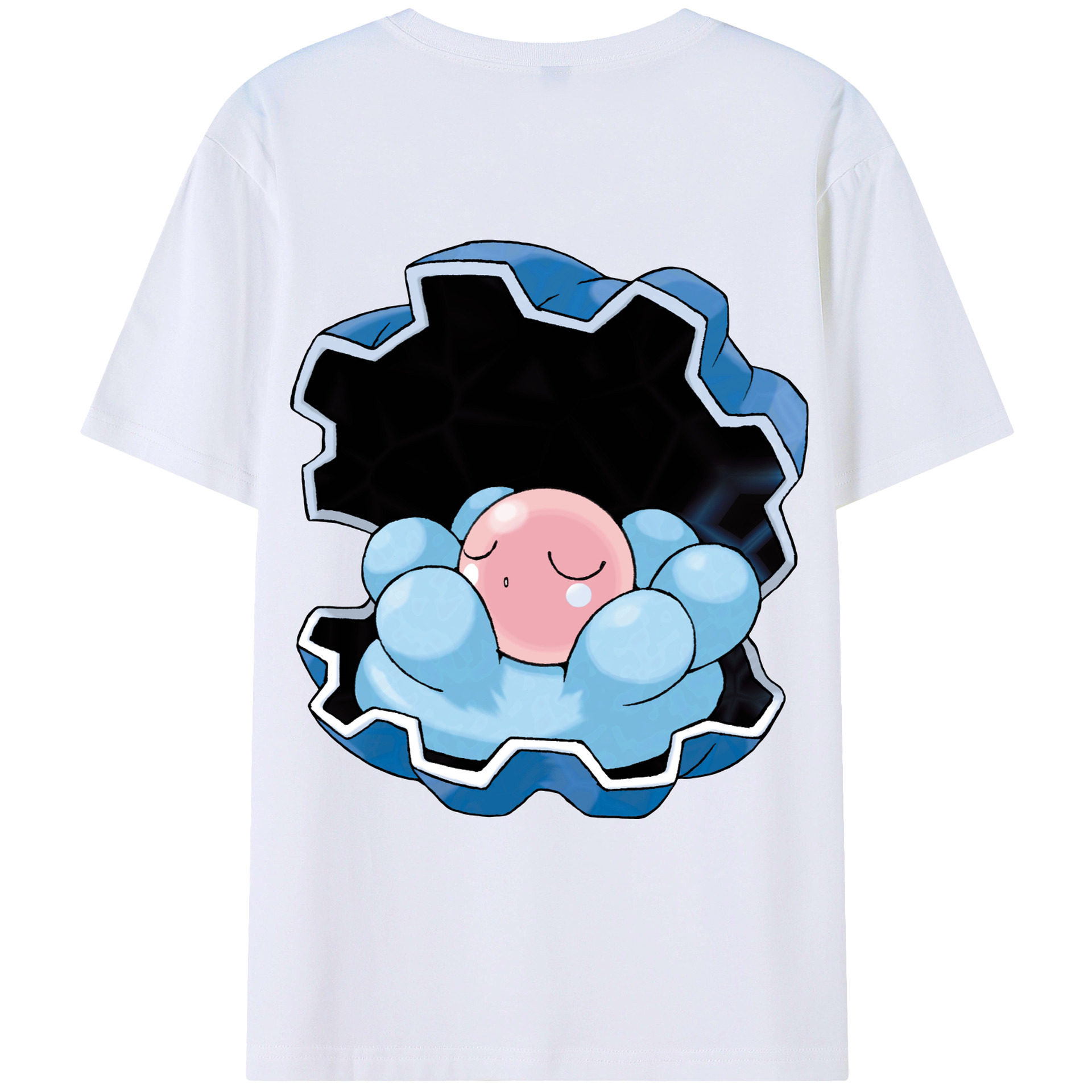 （画像用） ポケットモンスター Pokémon 綿100％ メンズ半袖Tシャツ（バックプリント） 通気性