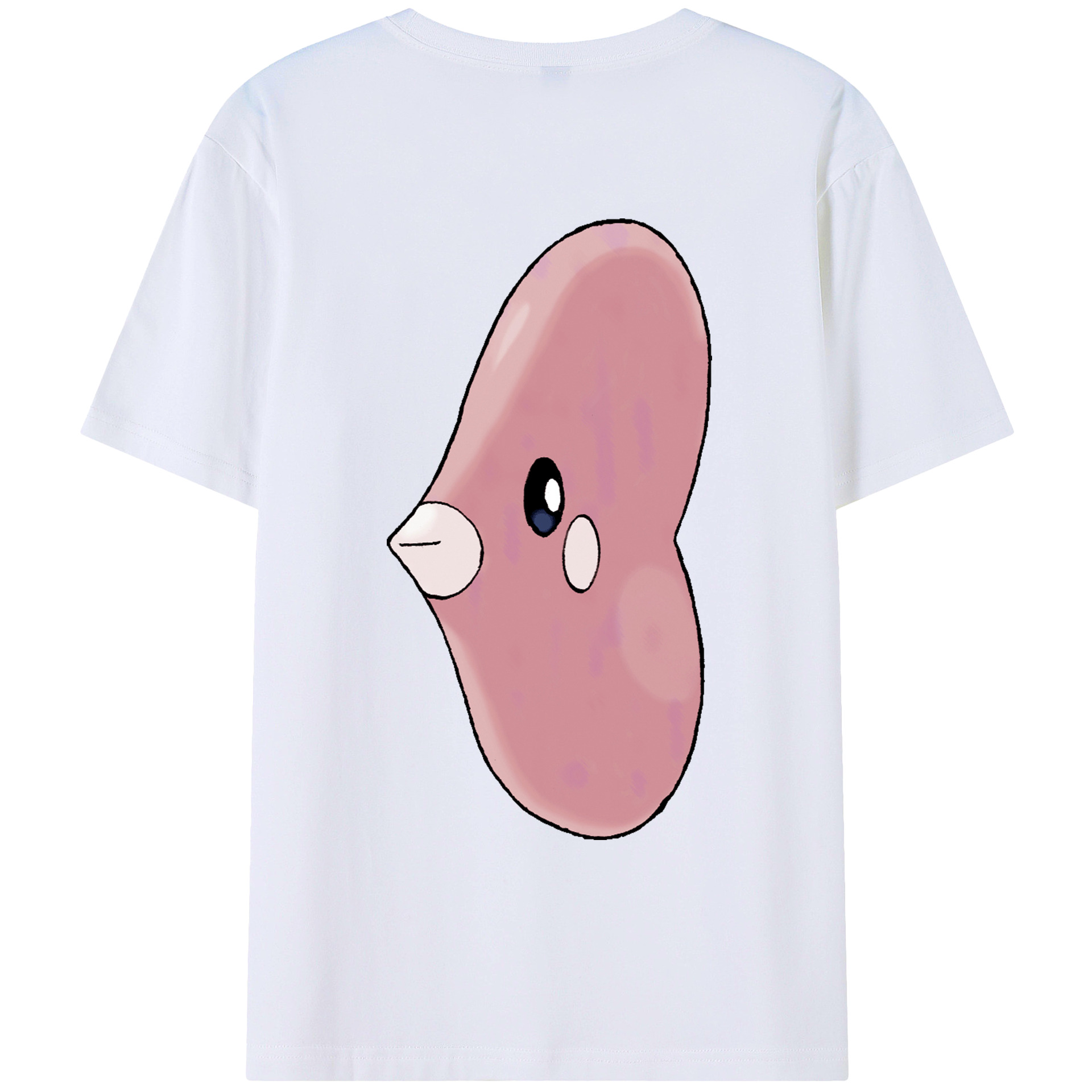 （画像用） ポケットモンスター Pokémon 綿100％ メンズ半袖Tシャツ（バックプリント） 通気性