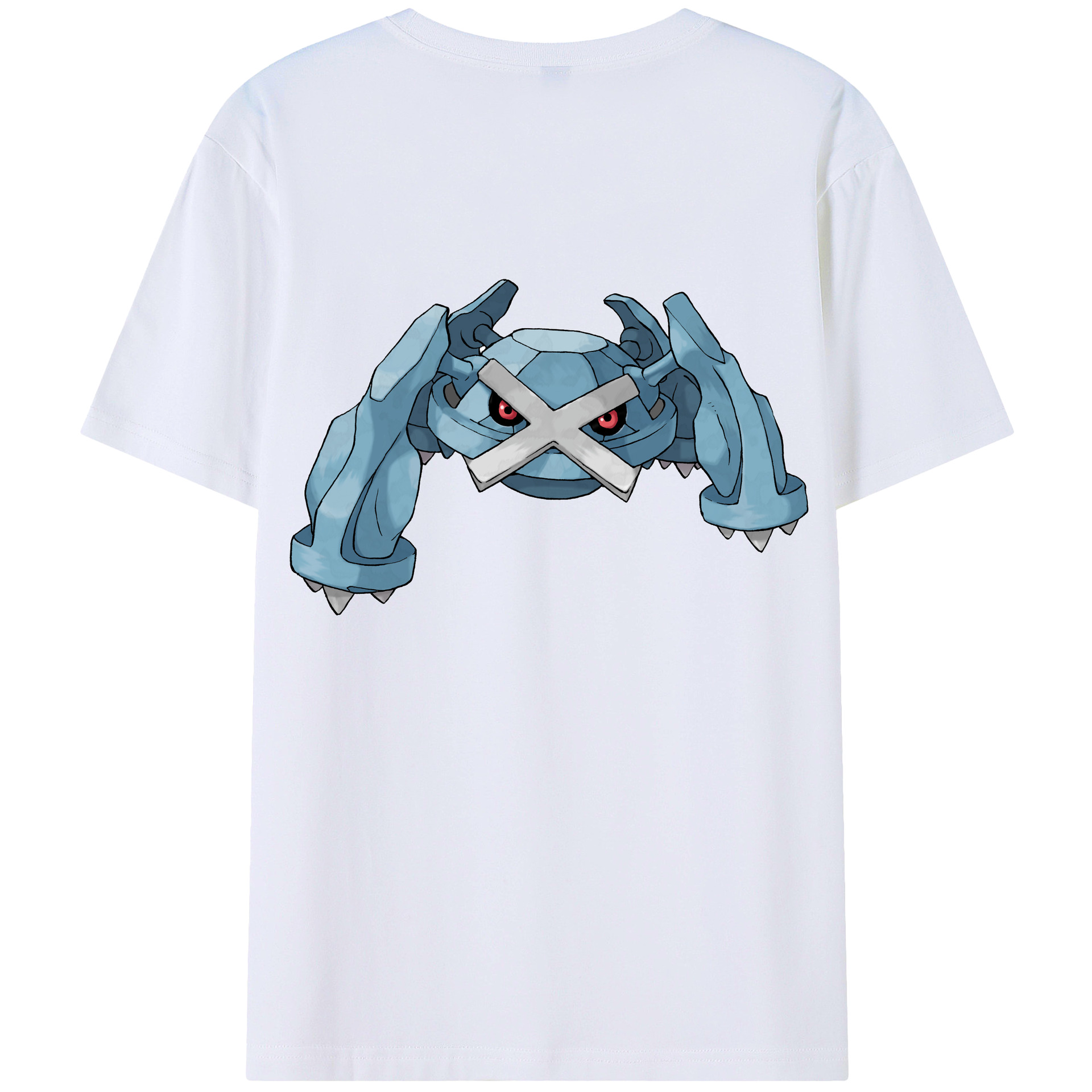 （画像用） ポケットモンスター Pokémon 綿100％ メンズ半袖Tシャツ（バックプリント） 通気性