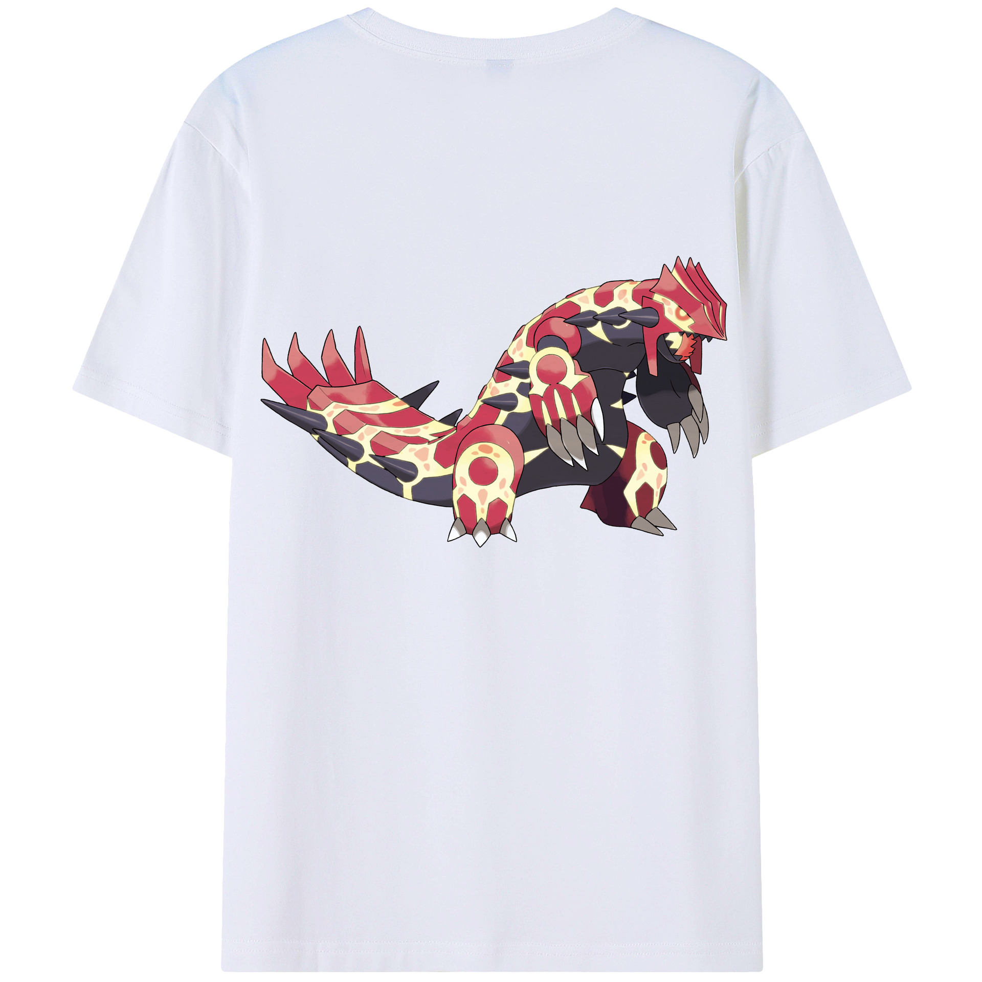（画像用） ポケットモンスター Pokémon 綿100％ メンズ半袖Tシャツ（バックプリント） 通気性